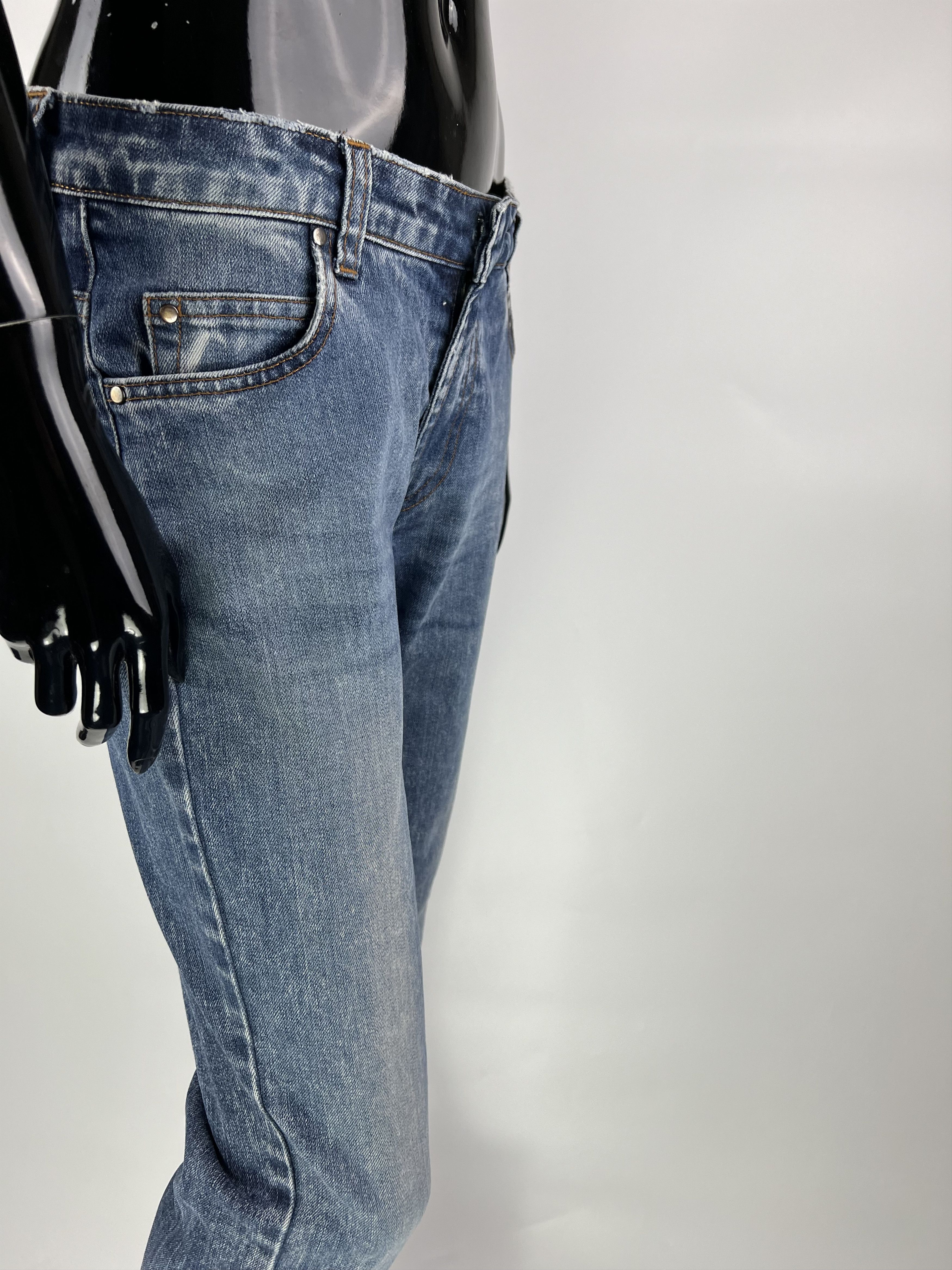Pierre Balmain Pierre Balmain Women's Blue Cropped Skinny Jeans Size 30/44 Size 30" / US 8 / IT 44 - 6 Thumbnail