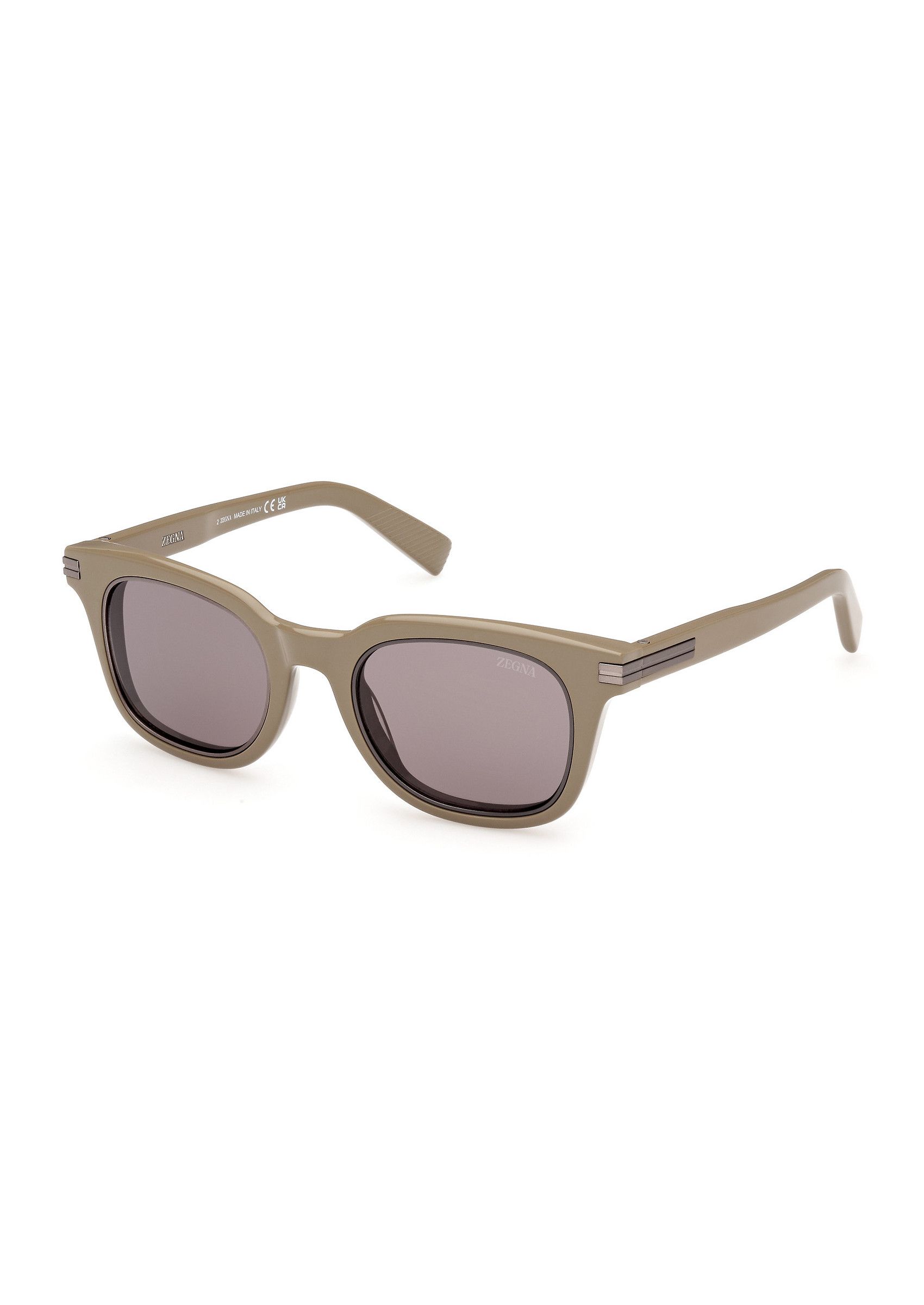 Ermenegildo Zegna ZEGNA shiny beige oval acetate sunglasses authentic Italy Size ONE SIZE - 1 Thumbnail