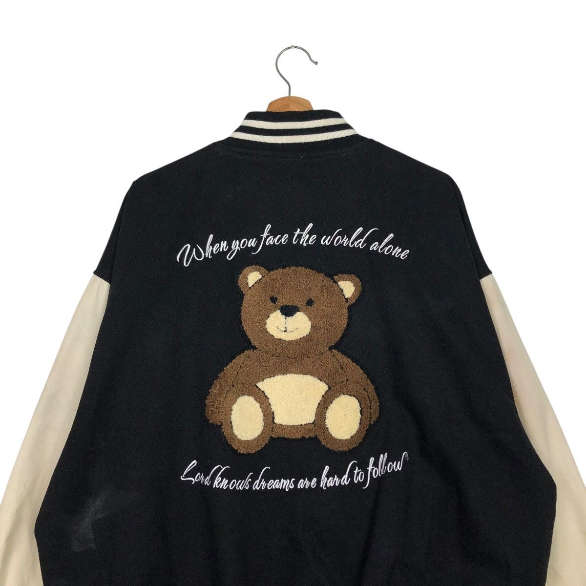 Japanese Brand 🔥VINTAGE BOMBER JACKET VARSITY HOOK BIG LOGO DESIGN CARTOON Size US XL / EU 56 / 4 - 11 Thumbnail