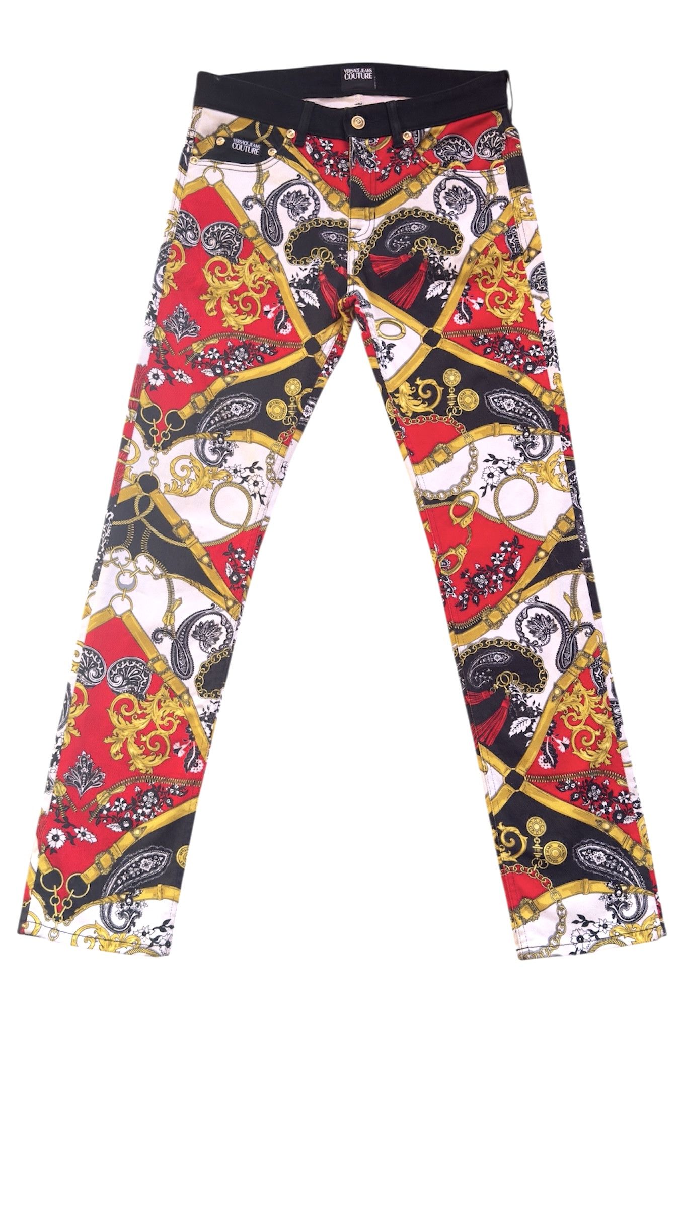 Versace Jeans Couture 🔥 Versace Rare Baroque Print Jeans size 31 US like new Size US 31 - 1 Thumbnail