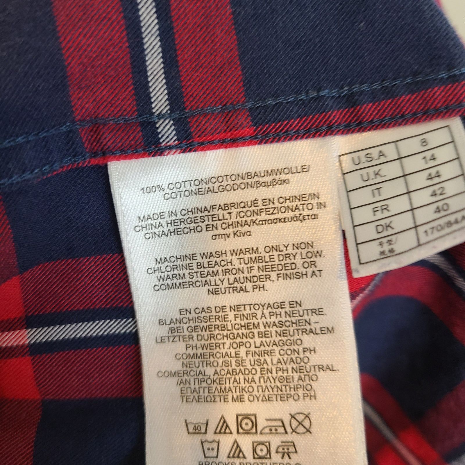 Brooks Brothers Brooks Brothers Red Fleece Shirt Dark Academia Women 8 Plaid Size M / US 6-8 / IT 42-44 - 7 Thumbnail