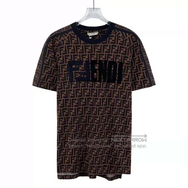 Fendi Fendi Cotton round neck short-sleeve T-shirt Size XS / US 0-2 / IT 36-38 - 1 Thumbnail