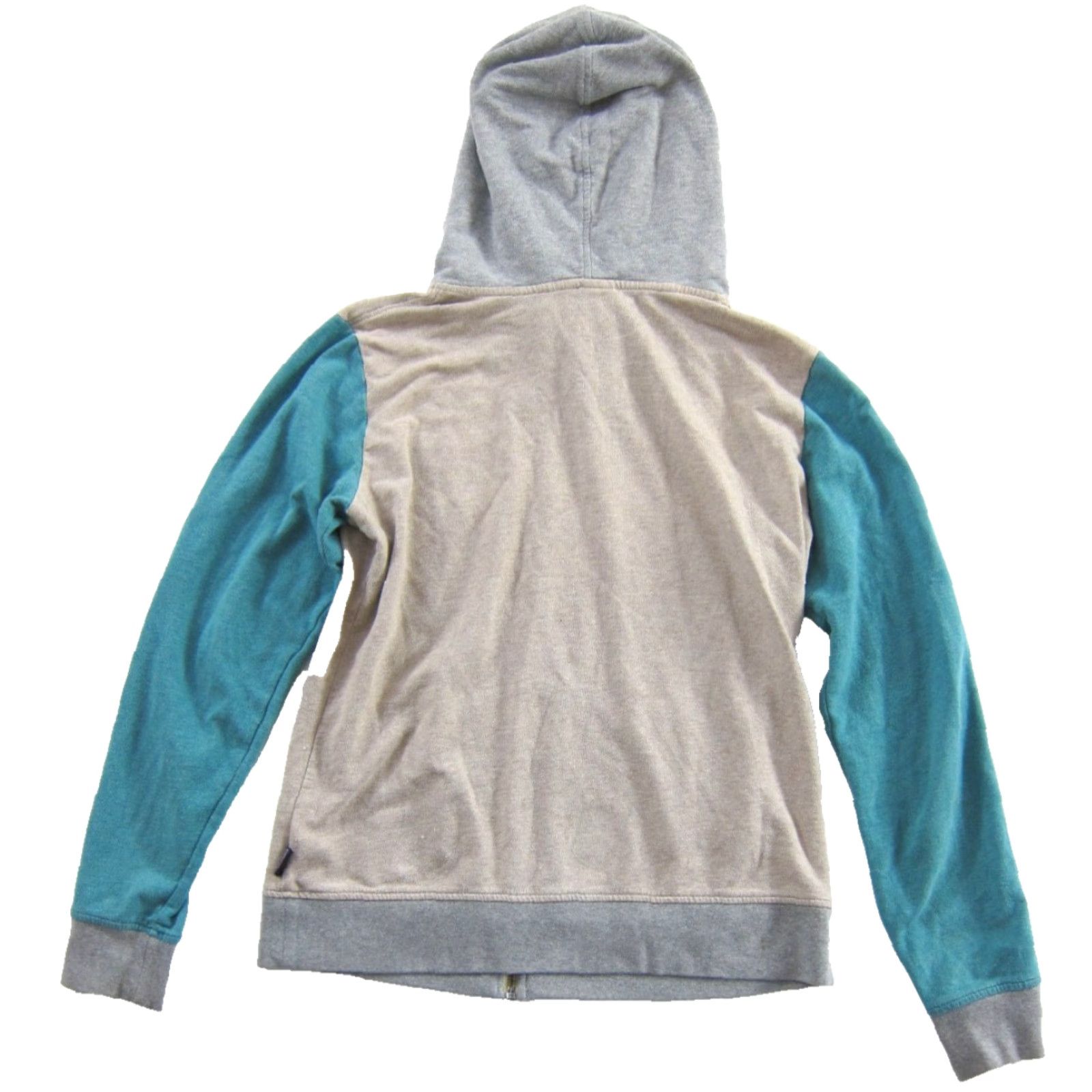 Patagonia Patagonia Hoodie Women M Blue Cotton Full-Zip Jersey Sweatshirt Large Back Pattern: Solid Size M / US 6-8 / IT 42-44 - 3 Thumbnail