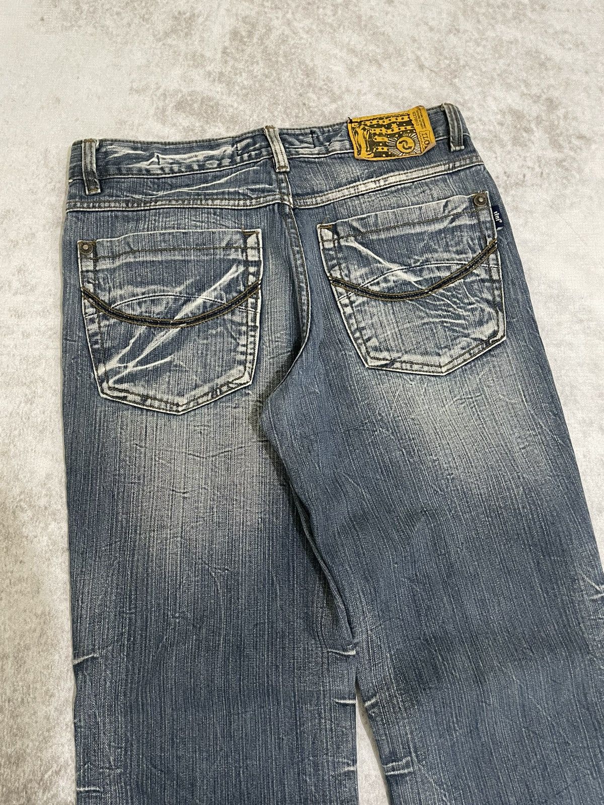 Hysteric Glamour Eloico japan Super flared Acid Wash denim Size US 31 - 8 Thumbnail