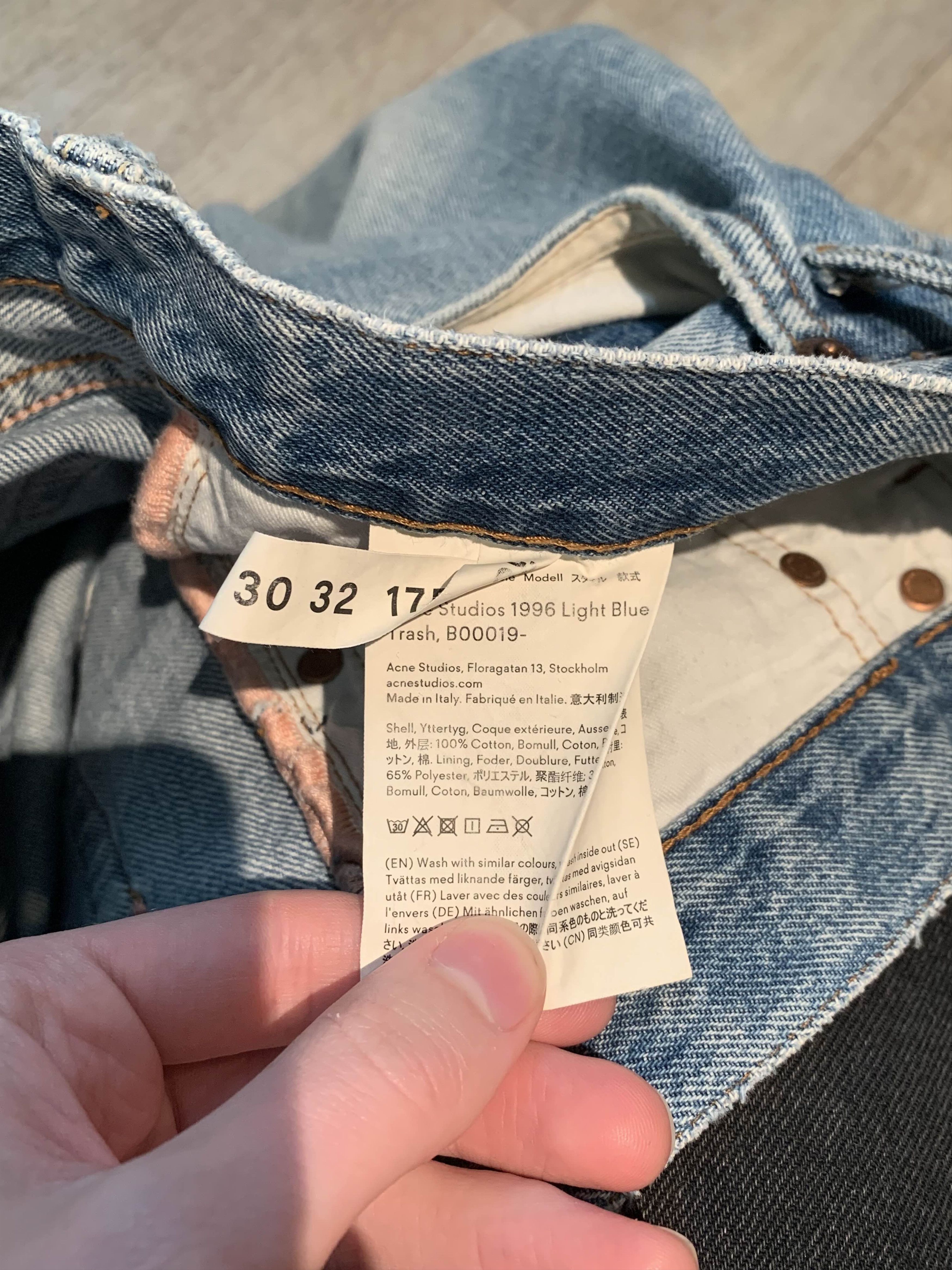 Acne Studios Acne Studios 1996 “Light Blue Trash” Denim Jeans Size US 30 / EU 46 - 4 Thumbnail