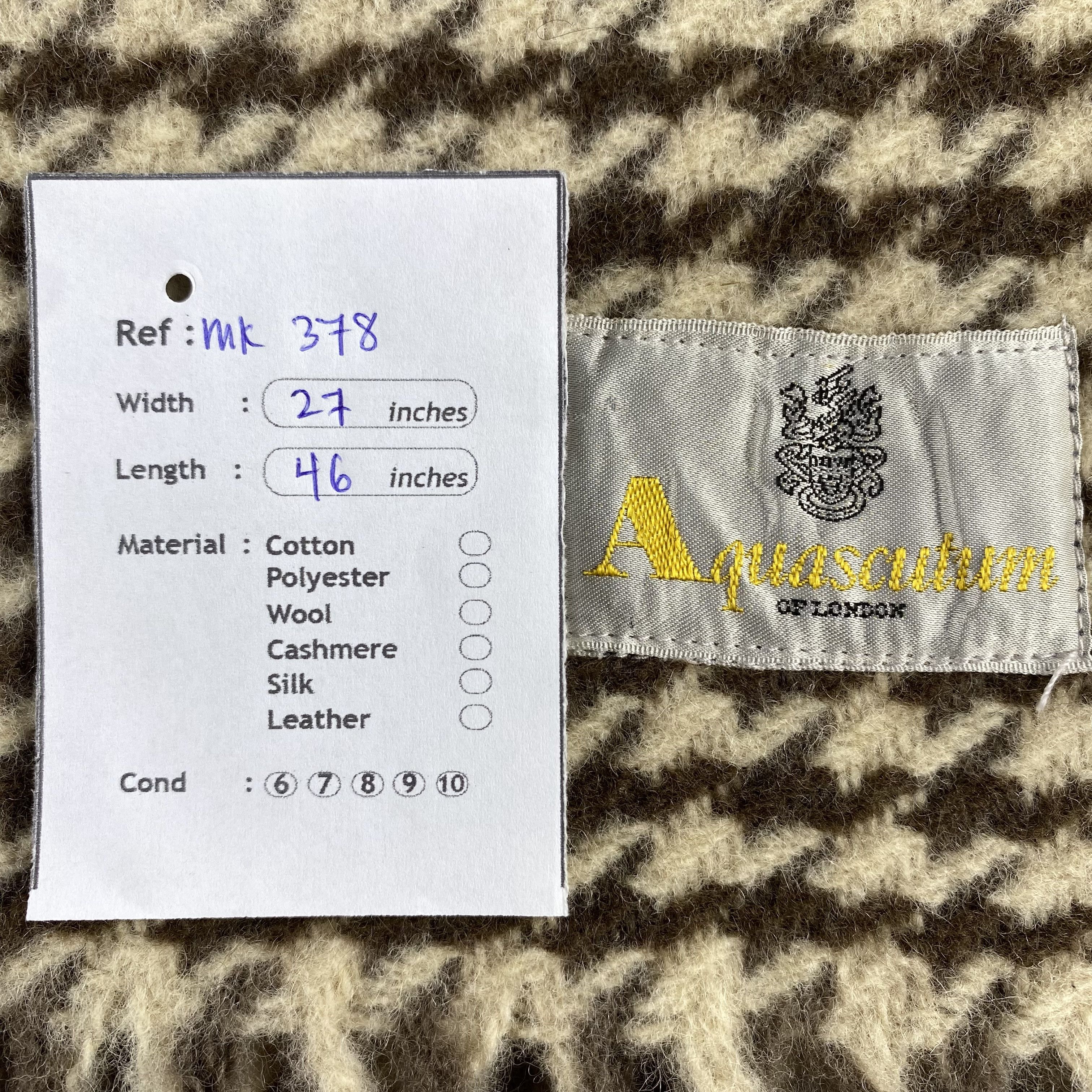 Aquascutum Aquascutum Scarf Neck Wrap Wool Muffler Size ONE SIZE - 7 Thumbnail