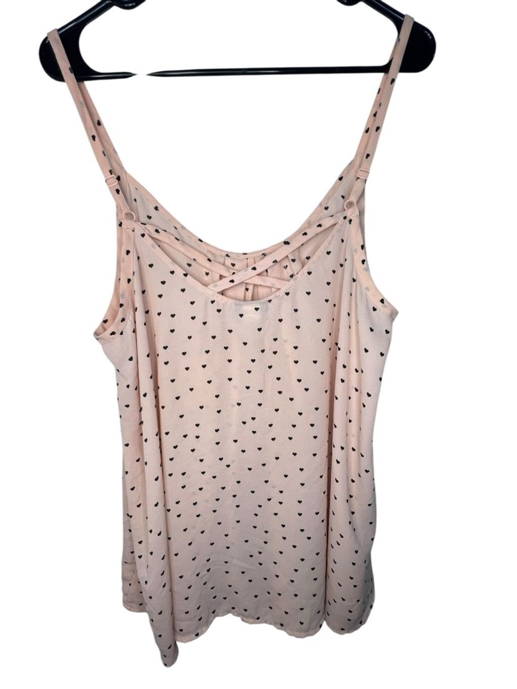 Torrid Torrid Heart Pattern Spaghetti Strap Tank With Cross Back Size XXL / US 16-18 / IT 52-54 - 2 Thumbnail