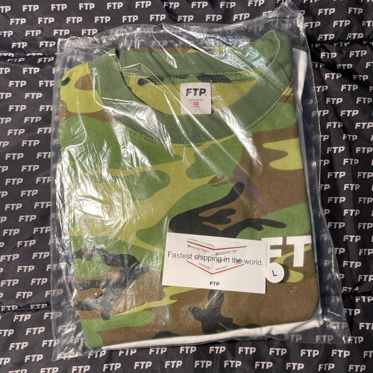 Fuck The Population FTP “WOODLAND CAMO” LOGO TEE (NEWSLETTER DROP) Size US L / EU 52-54 / 3 - 1 Thumbnail