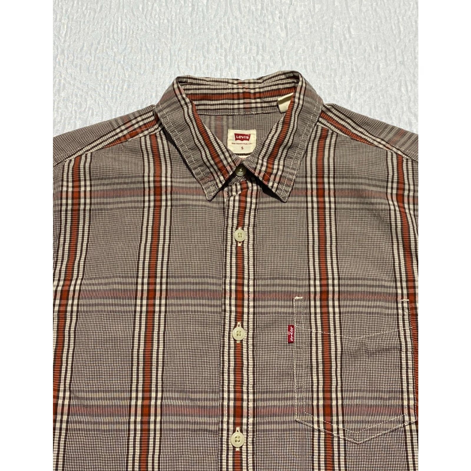 Levi's Levis Shirt Mens S Plaid Regular Button-Up Long Sleeve Casual Classic Pockets Multicolor Size US S / EU 44-46 / 1 - 2 Thumbnail