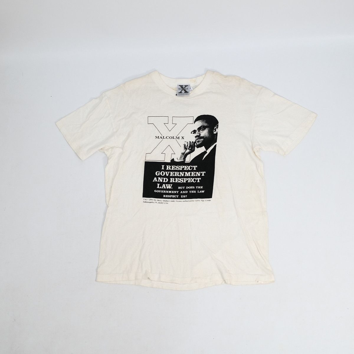 Other 1993 Malcolm X I respect Goverment And Respect Law Size US M / EU 48-50 / 2 - 1 Thumbnail