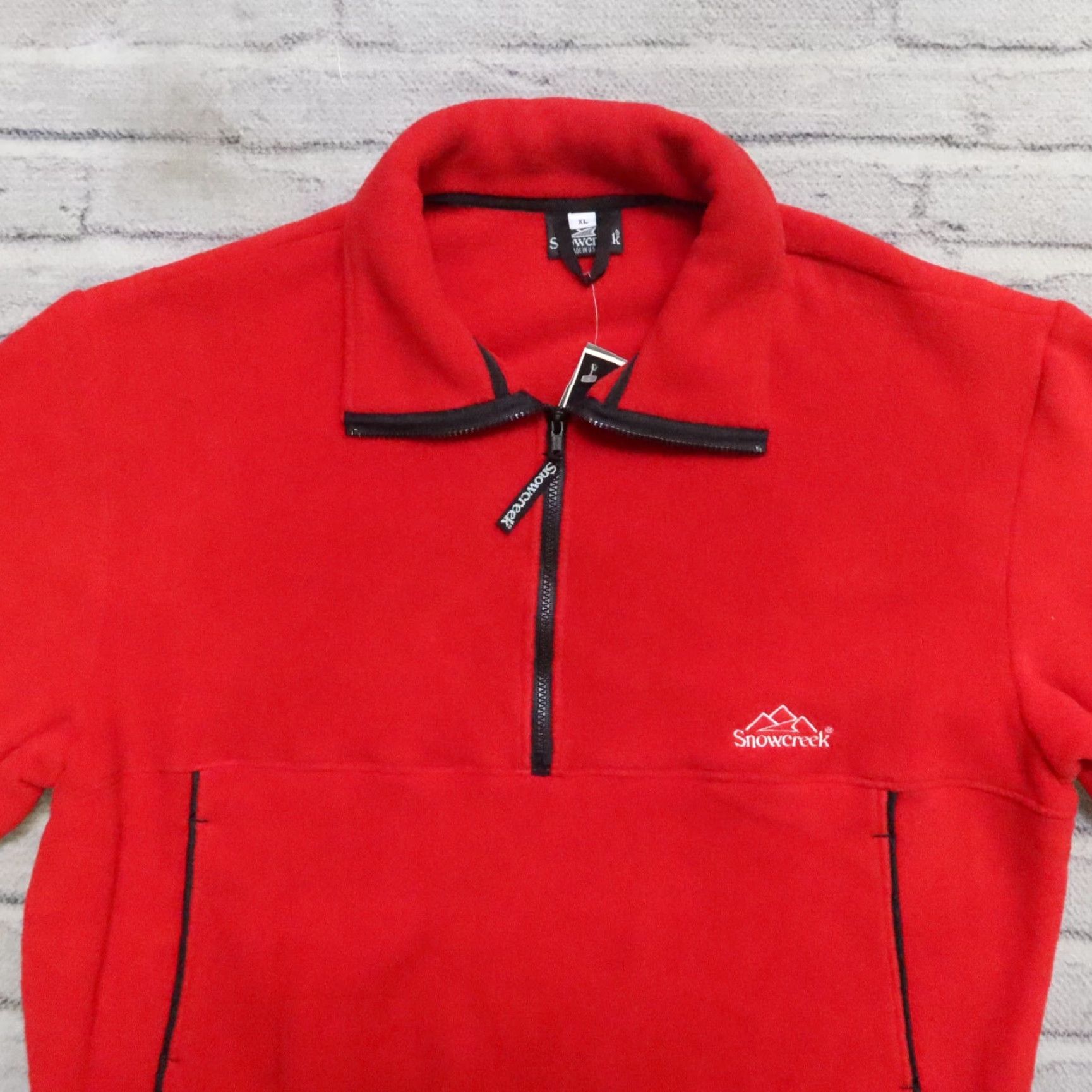 Vintage VINTAGE Snowcreek Fleece Pullover Jacket Men XL Red Size US XL / EU 56 / 4 - 2 Thumbnail