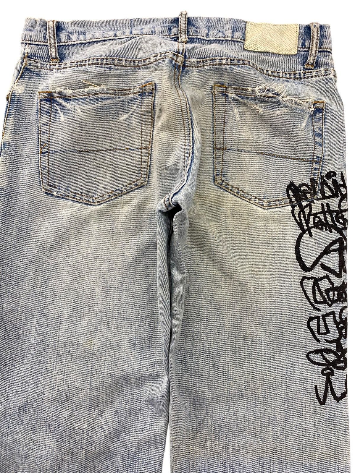 Melrose Melrose Light Wash Drawing Style Boot Cut Leg Jeans Size US 32 / EU 48 - 4 Thumbnail