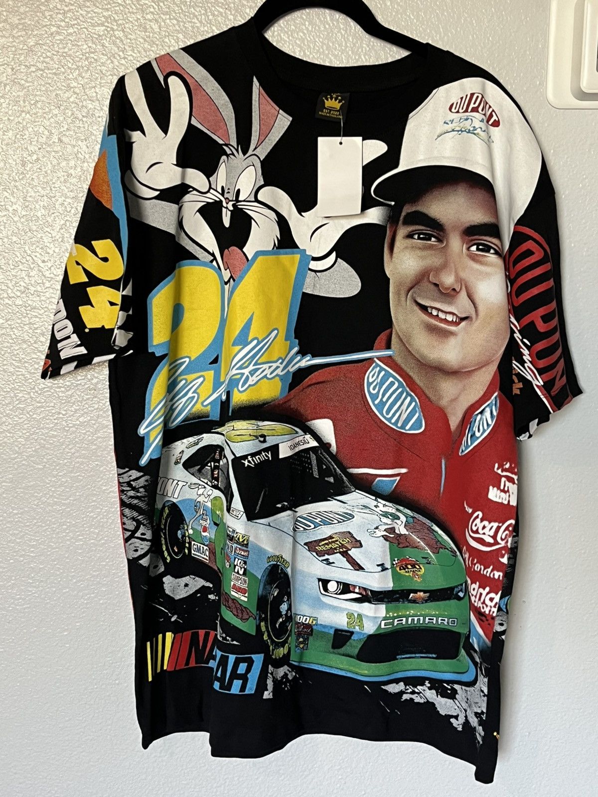 Other Jeff Gordan nascar AOP bugs bunny graphic shirt Size US XL / EU 56 / 4 - 1 Thumbnail