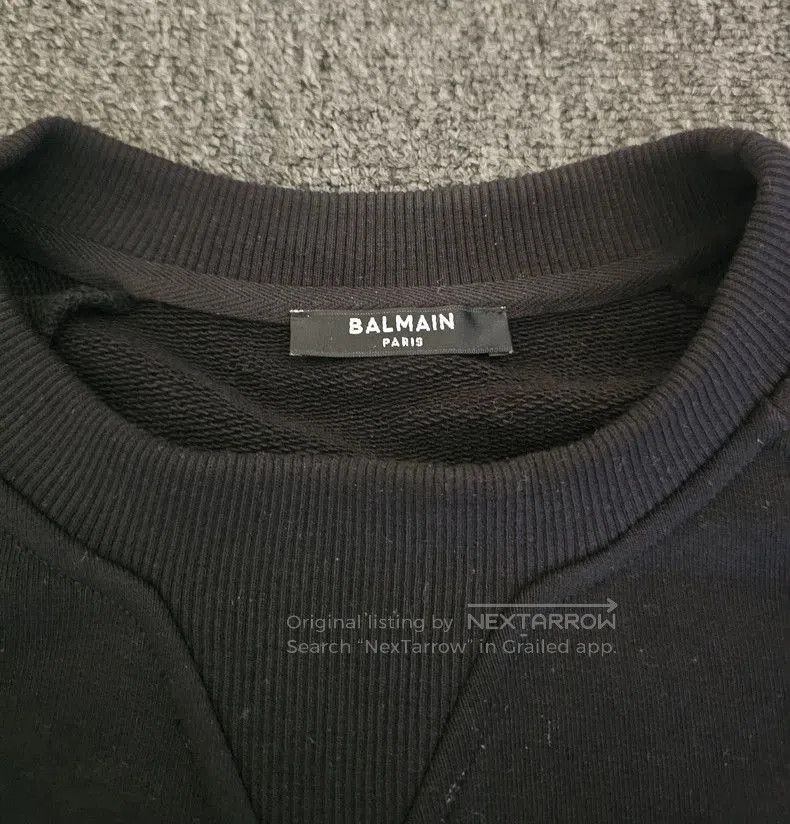 Balmain Balmain Men's Black Sweatshirt. Size US S / EU 44-46 / 1 - 3 Thumbnail