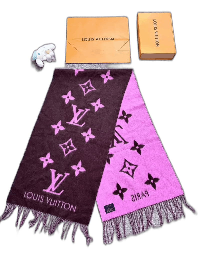Louis Vuitton Louis Vuitton Logo Cashmere Scarf-yf Size ONE SIZE - 1 Thumbnail