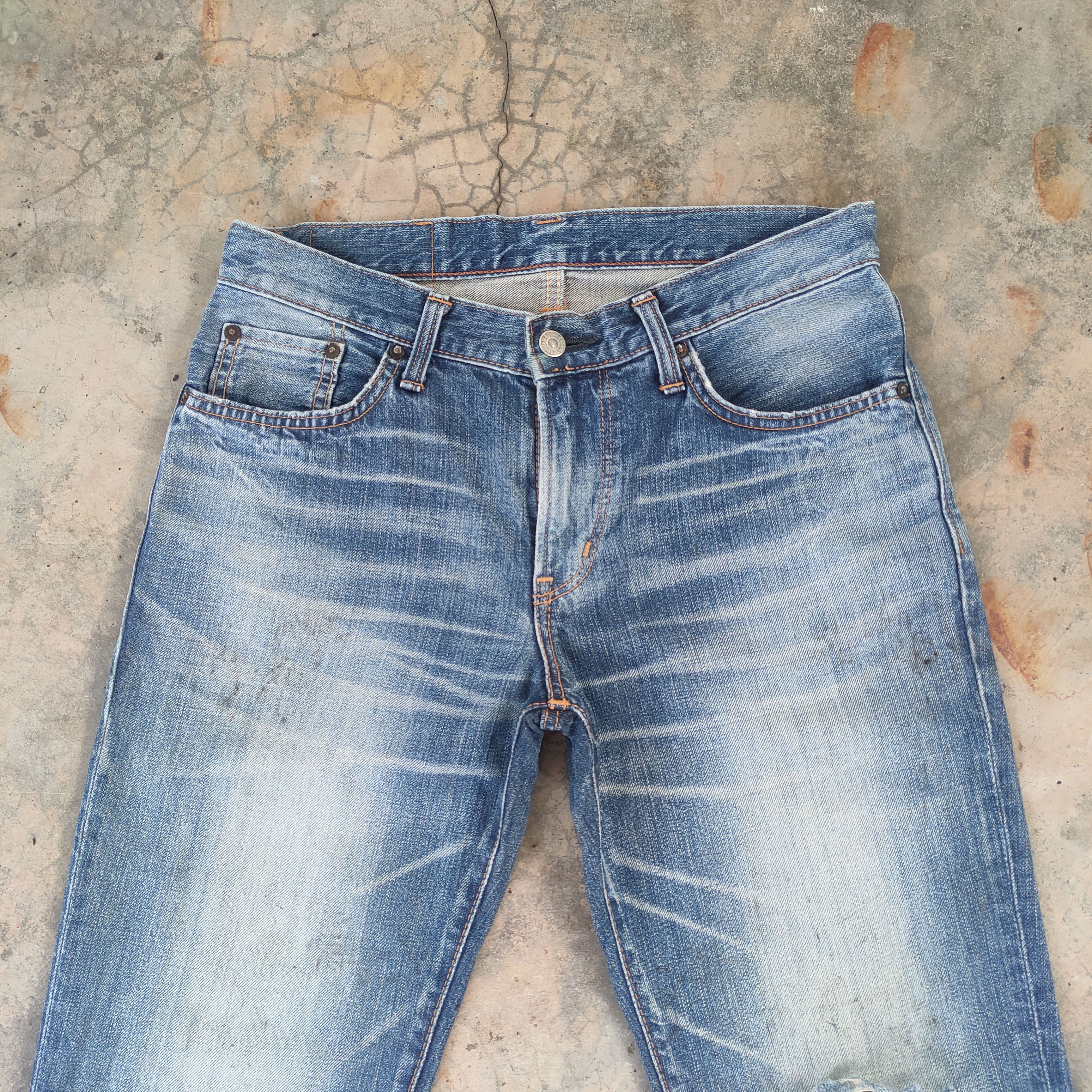 Edwin W31 VINTAGE EDWIN FADED DISTRESSED JEAN PANTS Size US 31 - 3 Thumbnail
