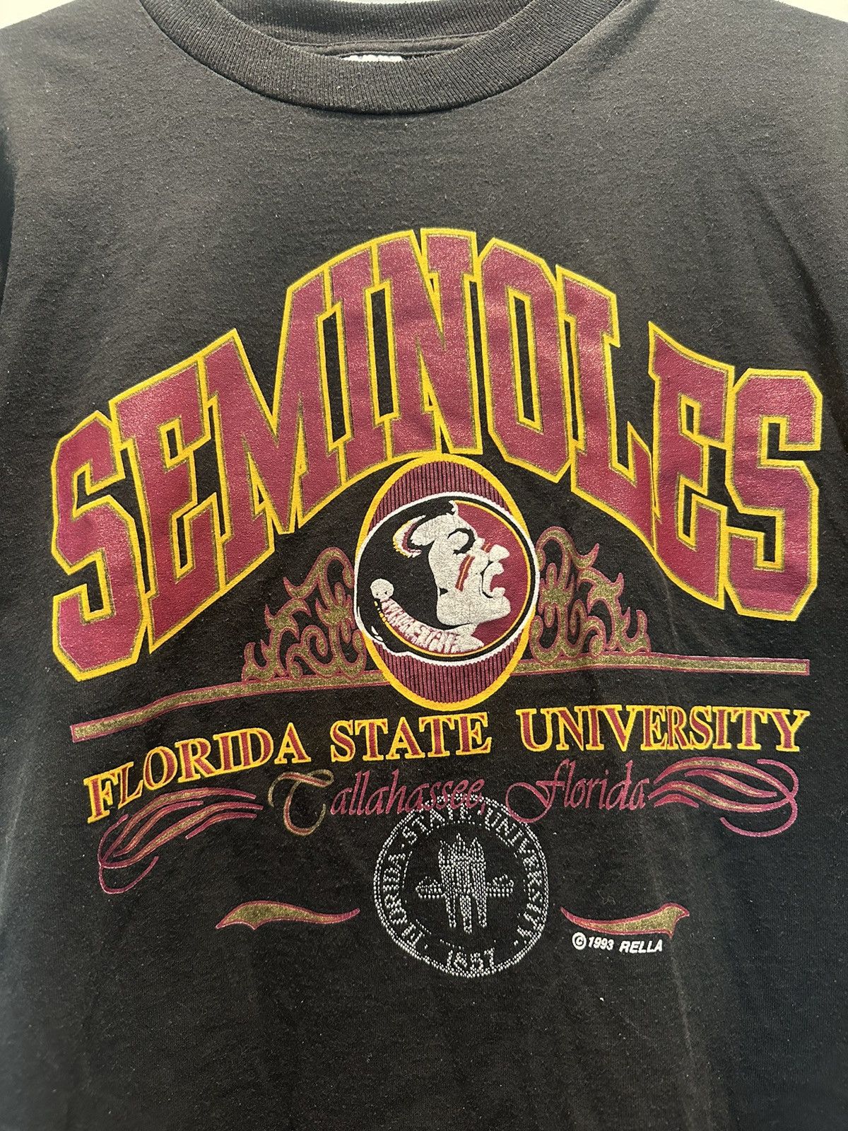 Champion × NCAA × Vintage VINTAGE 1993 FLORIDA STATE SEMINOLES TEE Size US M / EU 48-50 / 2 - 2 Thumbnail