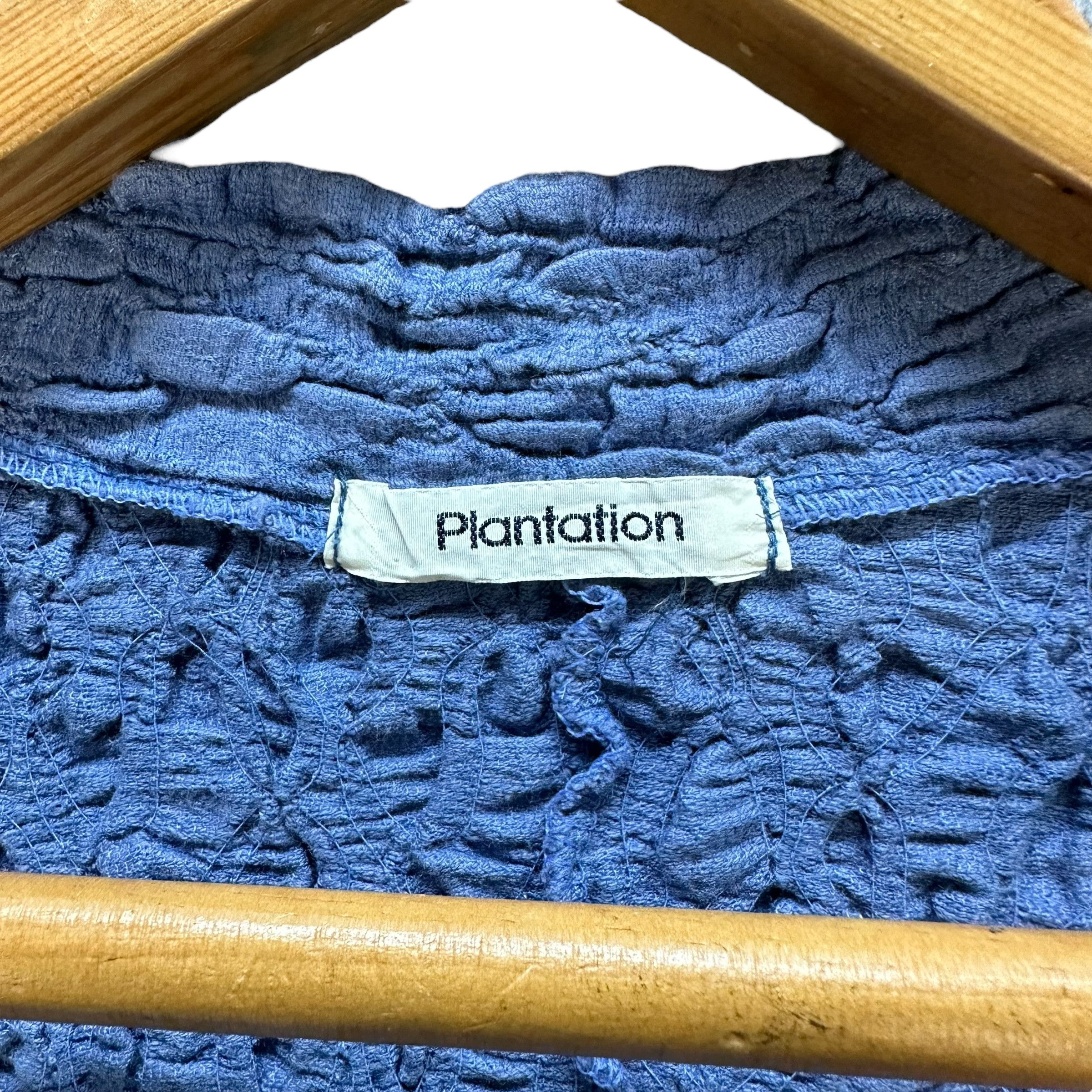 Issey Miyake PLANTATION Issey Miyake Pleated Blue Cardigan #A37-0843 Size M / US 6-8 / IT 42-44 - 7 Thumbnail