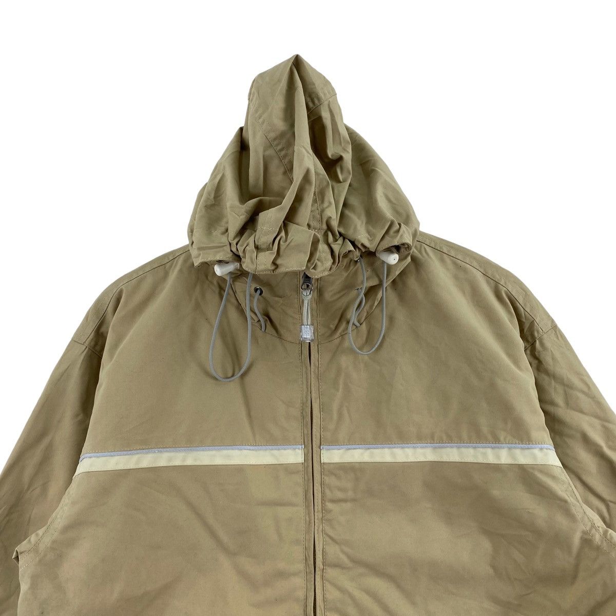 Japanese Brand MISTRAL OUTERWEAR Japanese Brand Hooded Winter Beige Bomber Size M / US 6-8 / IT 42-44 - 2 Thumbnail