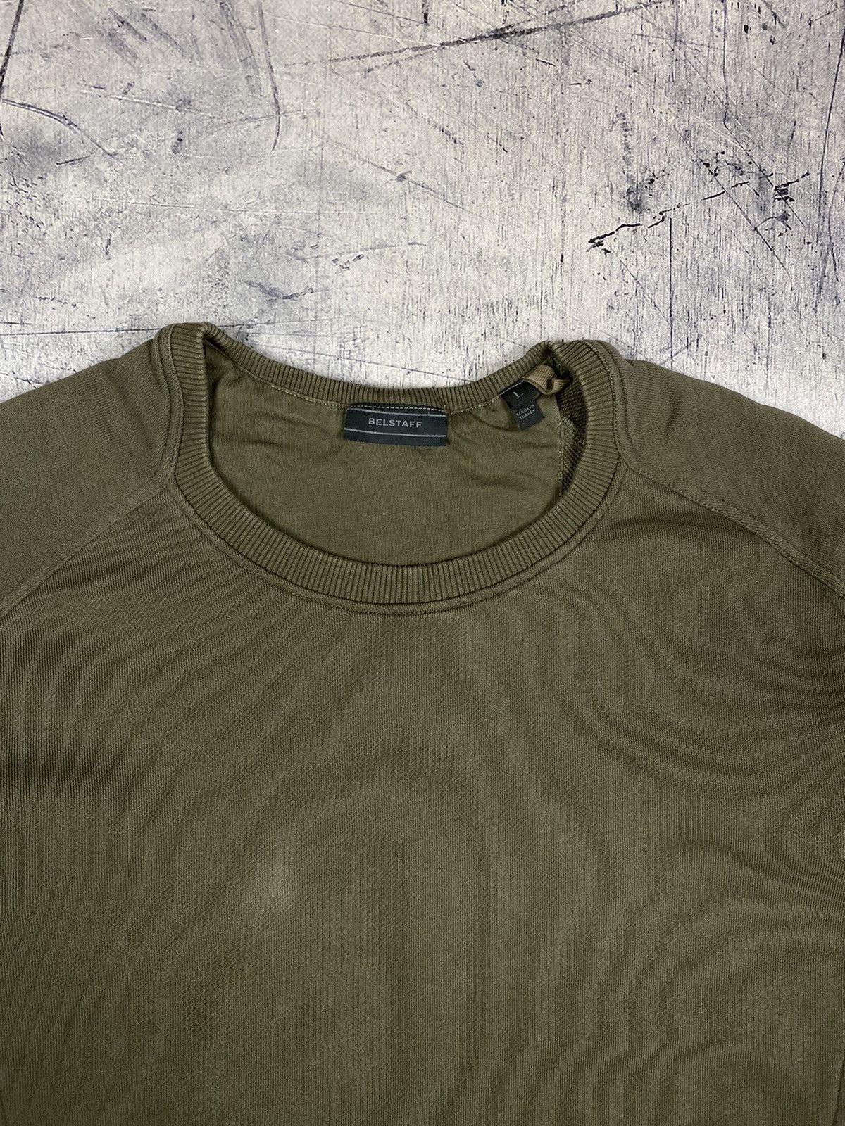Belstaff Vintage Belstaff England Patch Lebel Designer Sweatshirt Size US L / EU 52-54 / 3 - 9 Thumbnail