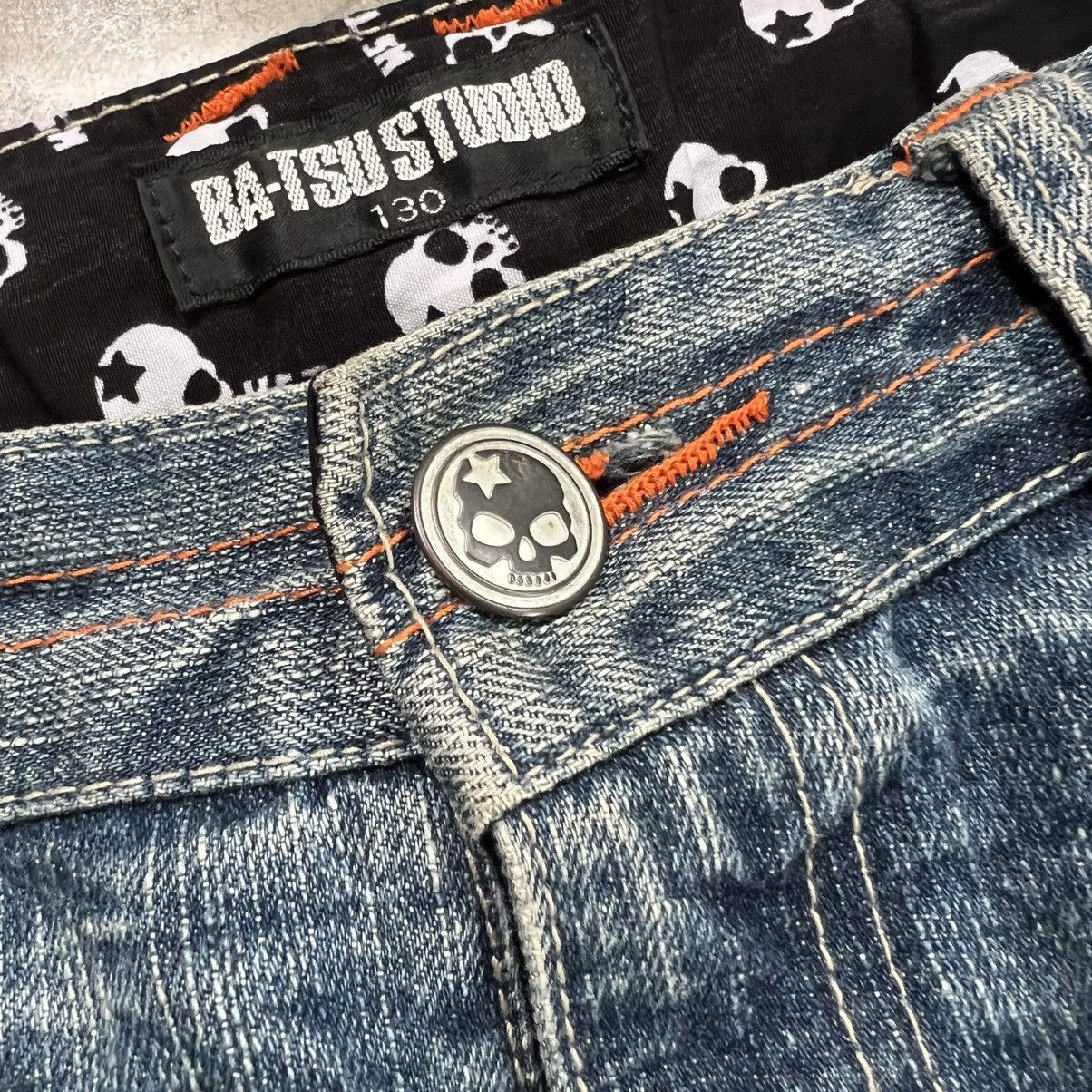 Hysteric Glamour 2000s Ba-Tsu Studio Vkei Style Skull Faded Jeans Size US 26 / EU 42 - 8 Thumbnail