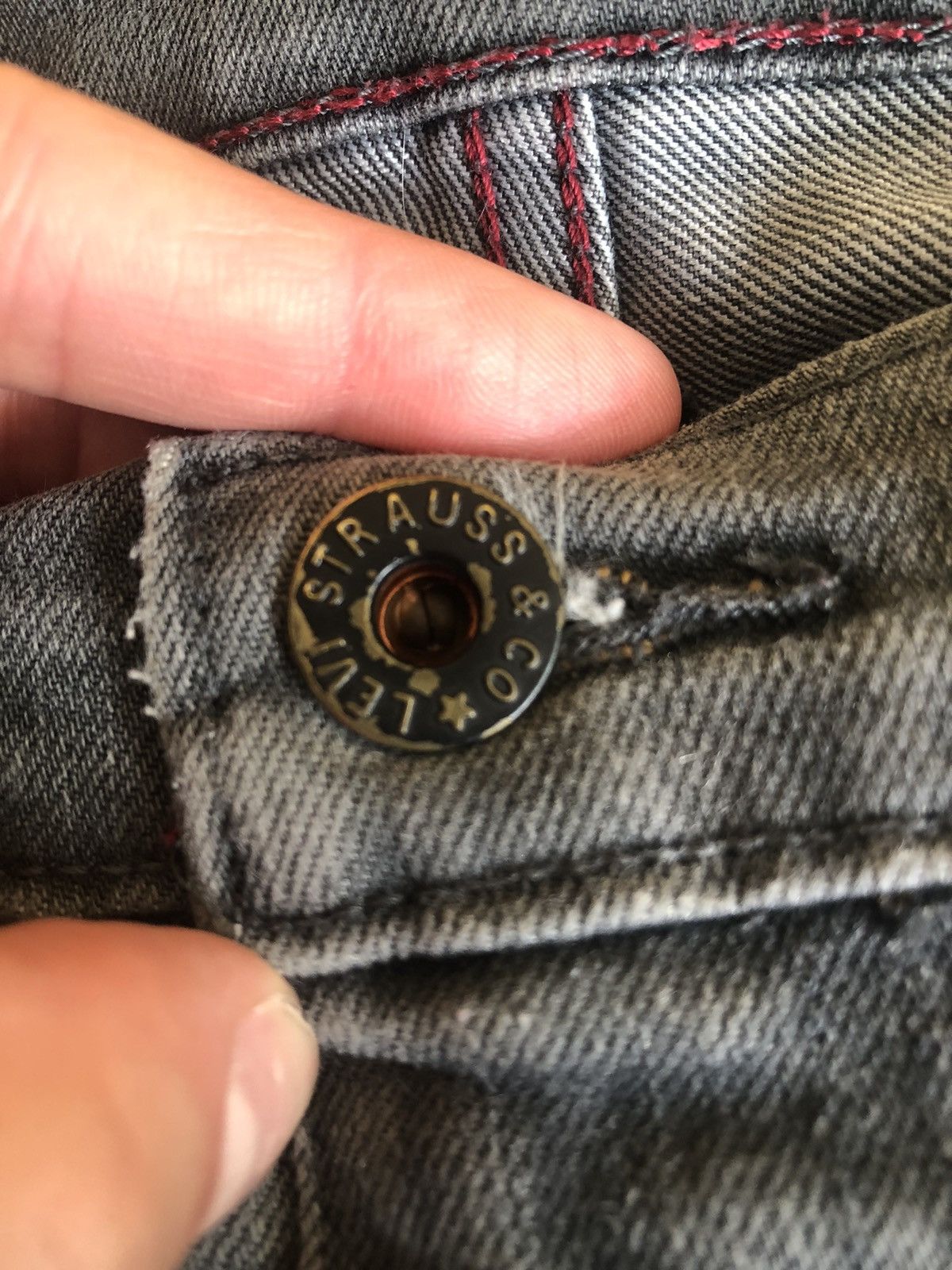 Levi's × Vintage LEVI’S 513 VINTAGE GRAY DENIM PANTS Size US 34 / EU 50 - 4 Thumbnail