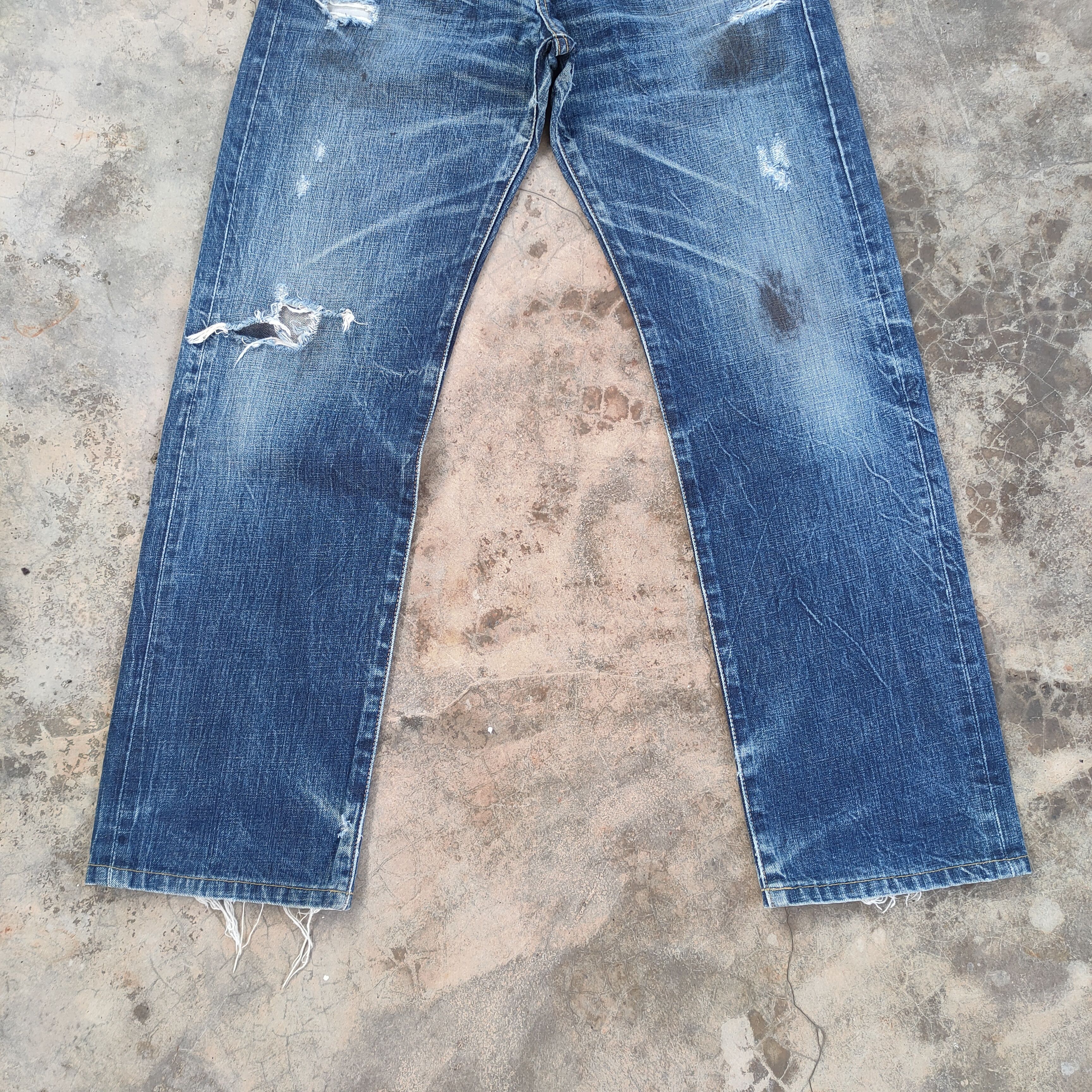 Jean × Levi's Vintage Clothing W30 VINTAGE LEVI'S 501 RUSTY DISTRESSED JEAN DENIM PANTS Size US 30 / EU 46 - 4 Thumbnail
