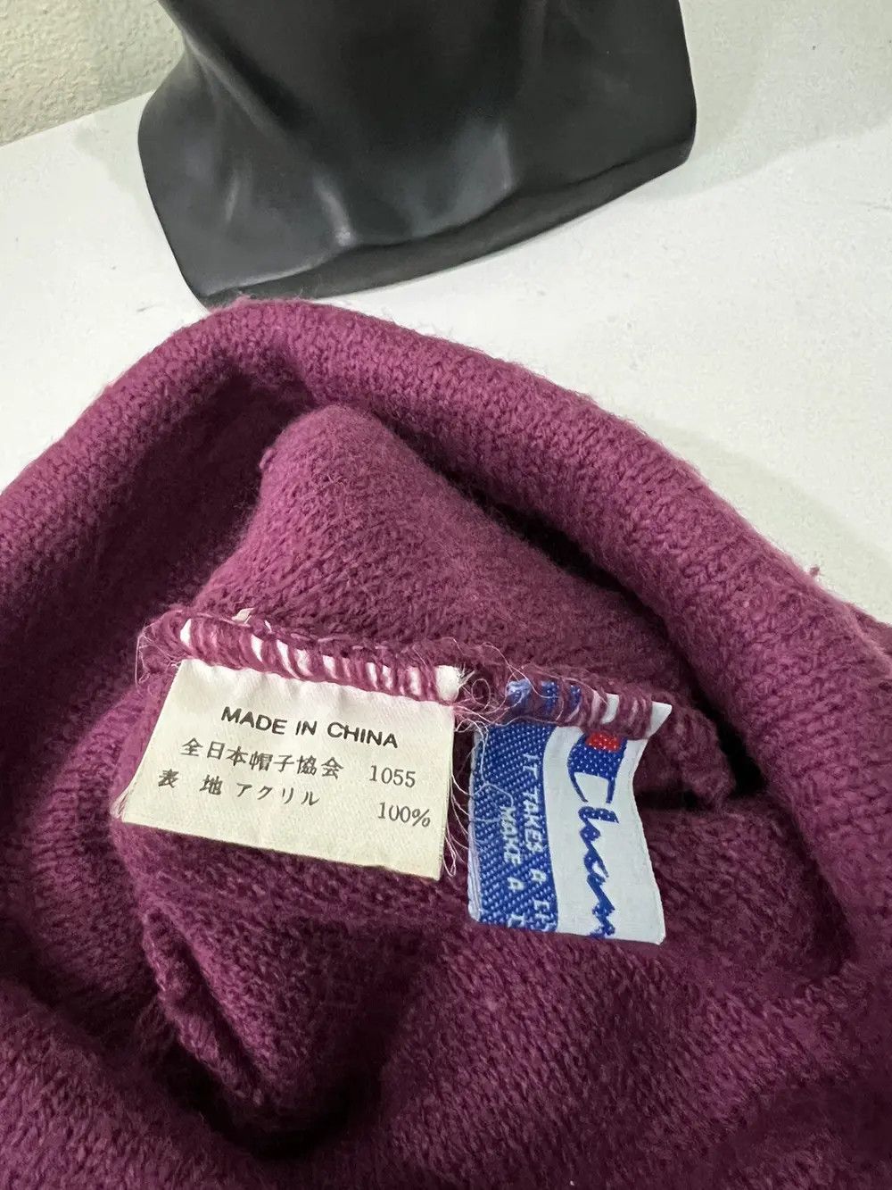 Champion Vintage Champion Spell Out Beanie Hat Size ONE SIZE - 5 Thumbnail