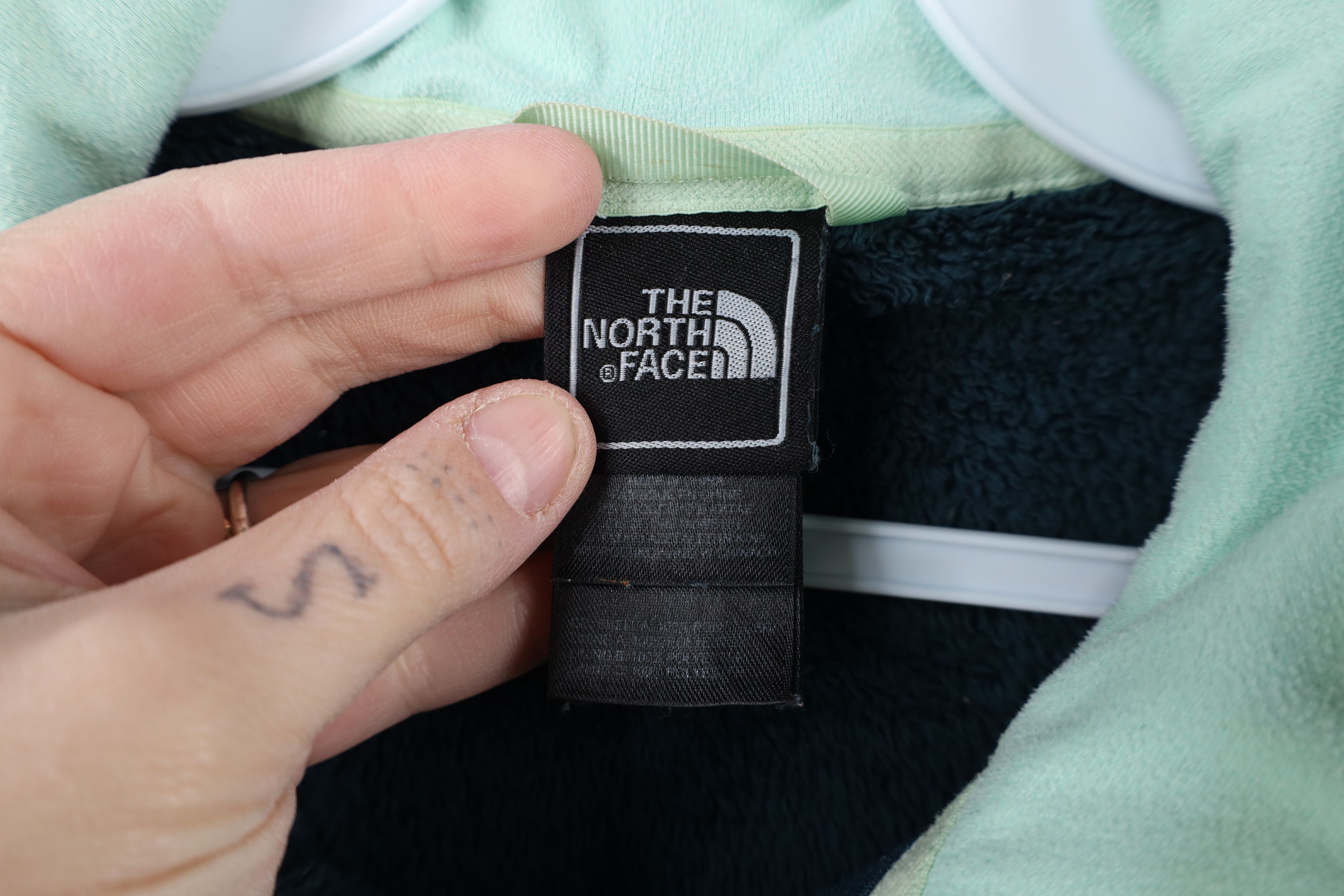 The North Face × Vintage Vintage The North Face Shaggy Monkey Fleece Jacket Teal Size XS / US 0-2 / IT 36-38 - 5 Thumbnail