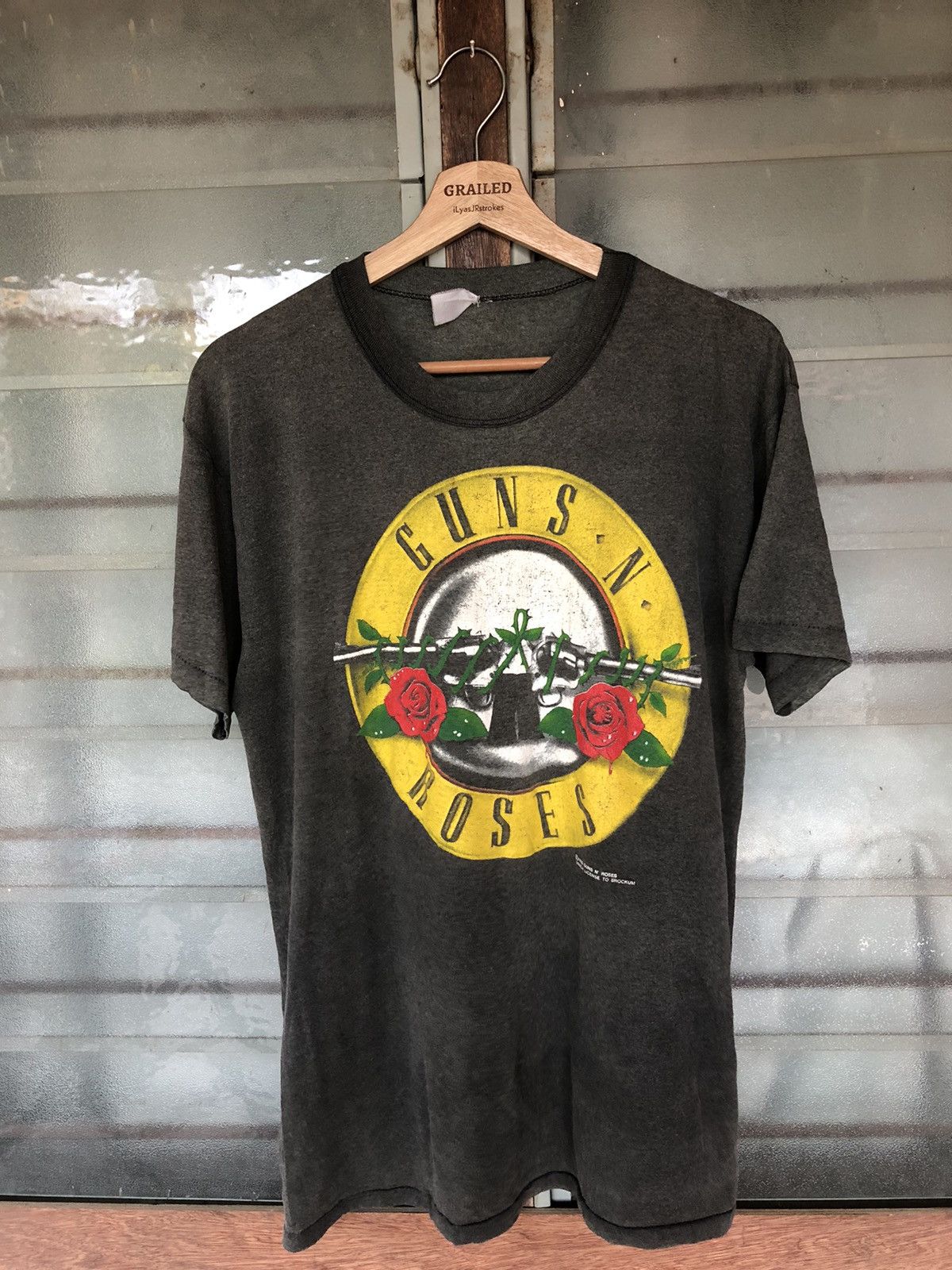 Band Tees × Guns N' Roses × Vintage Vintage 80’s Gun’s and Roses Was Here Faded Shirt Tee Rare Size US M / EU 48-50 / 2 - 1 Thumbnail