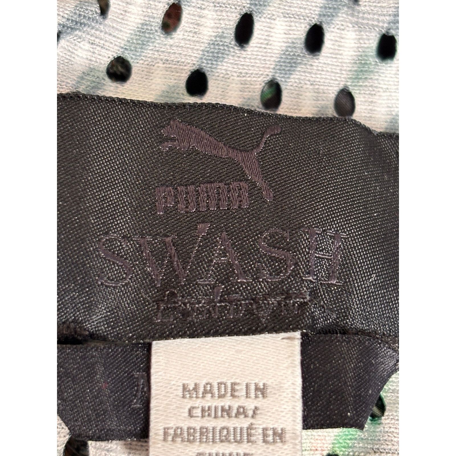 Puma Puma x SWASH London Fossil Printed Romper Medium Black Mesh Size 27" / US 4 / IT 40 - 9 Thumbnail