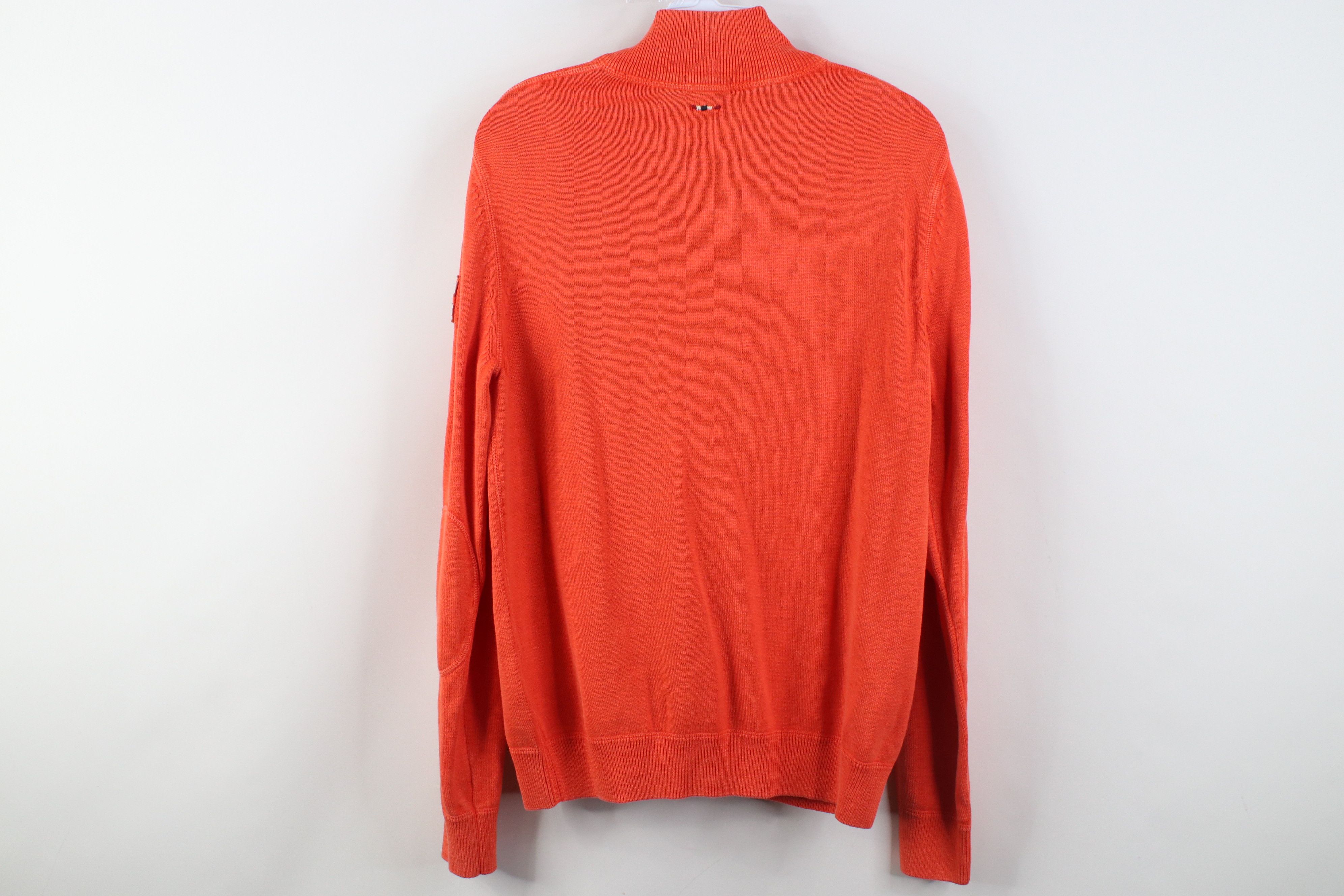 Napapijri Napapijri Geographic Cotton Knit Elbow Patch 1/4 Zip Sweater Size US S / EU 44-46 / 1 - 11 Thumbnail