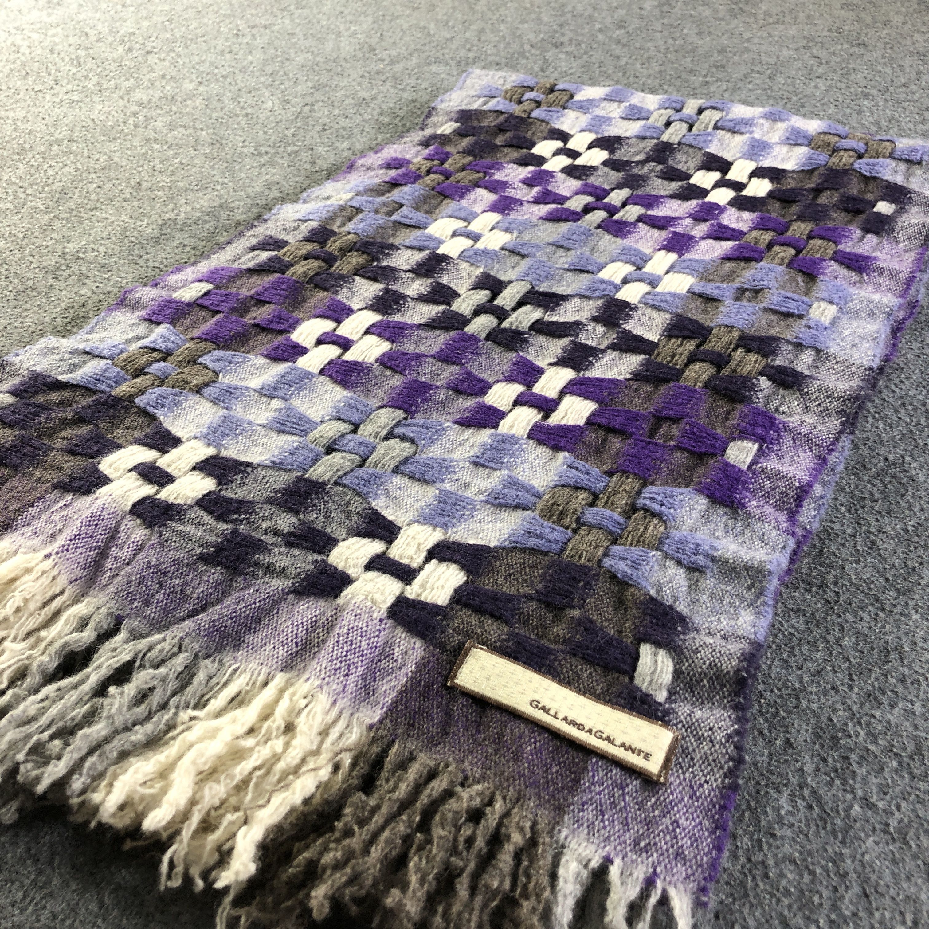 Vintage Gallarda Galante Wool Scarf Muffler V2741 Size ONE SIZE - 3 Thumbnail