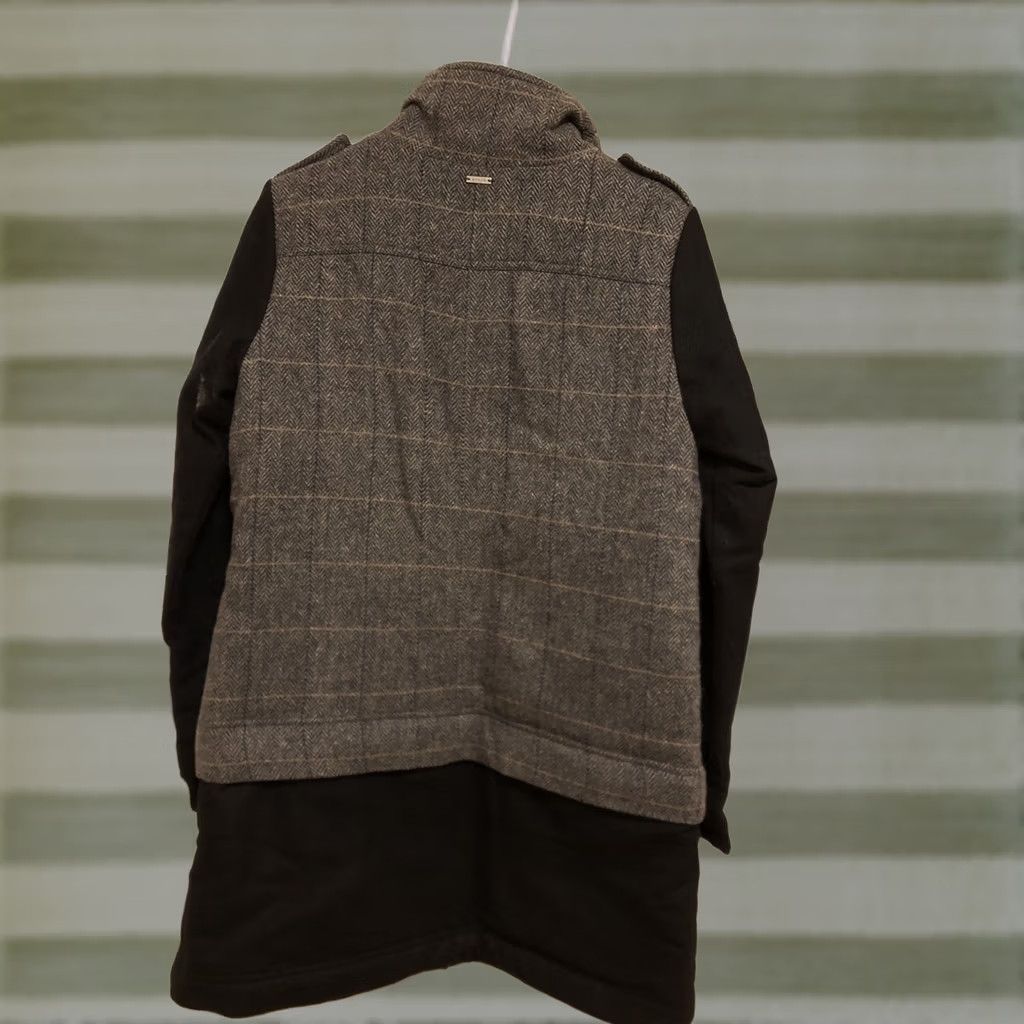 Prana prAna Caprise Jacket Womens Size M Gravel Insulated Wool Tweed Stand-Up Collar NWT 99 Size M / US 6-8 / IT 42-44 - 1 Thumbnail