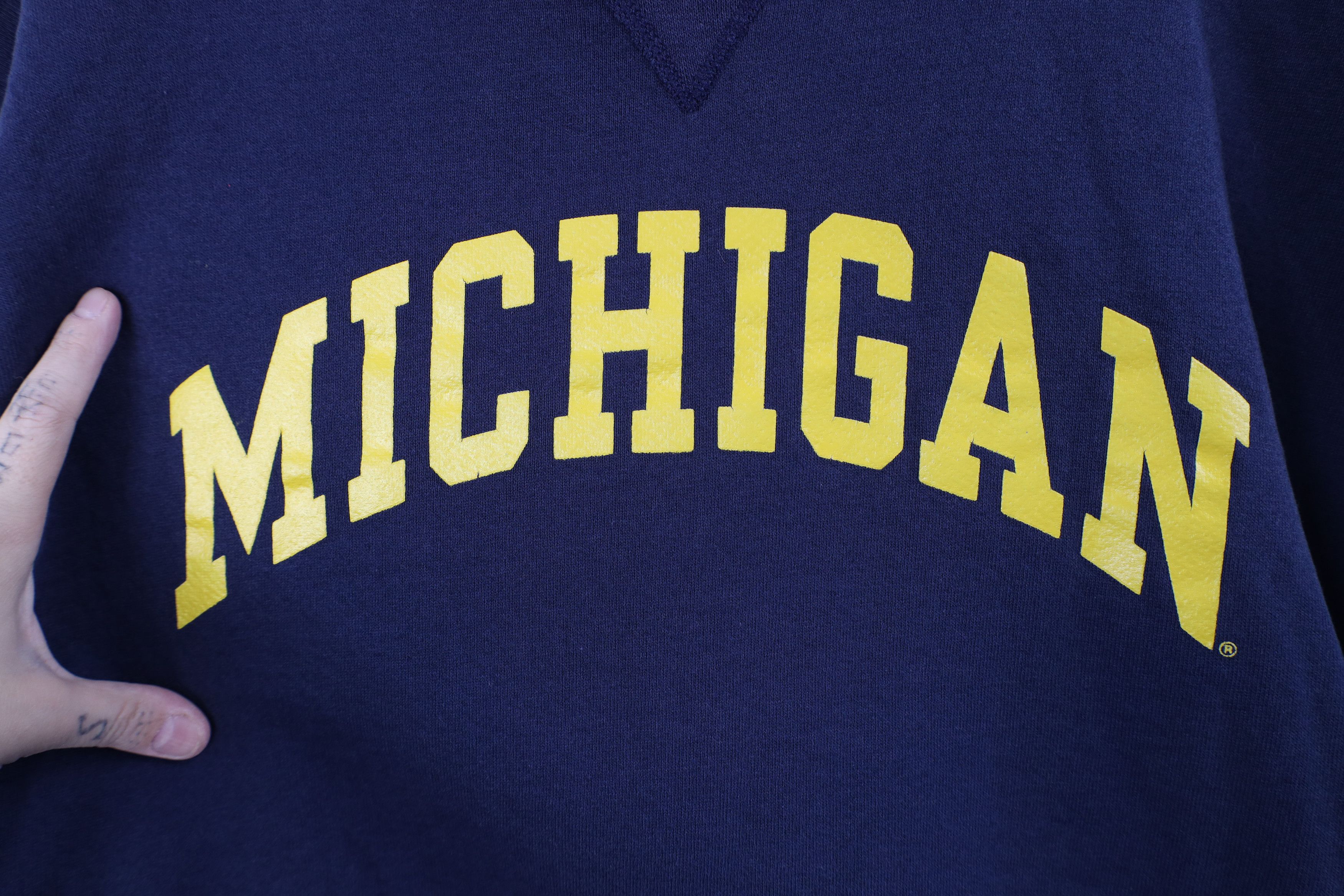 Russell Athletic Vintage 90s Russell Athletic University Michigan Sweatshirt Size US M / EU 48-50 / 2 - 10 Thumbnail