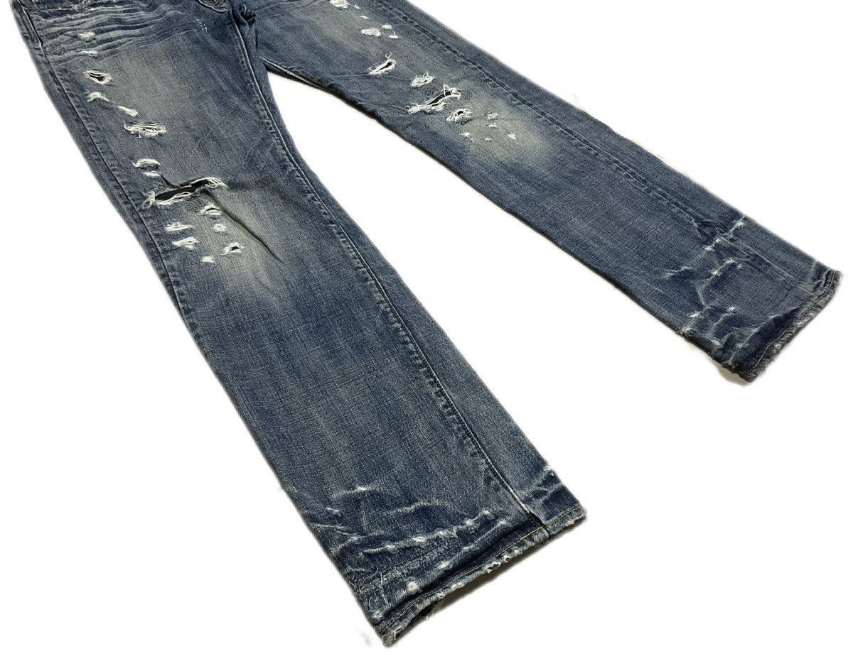 If Six Was Nine 🔥Sick Y2K Bartack Denim Mud Max Style Size US 29 - 6 Thumbnail
