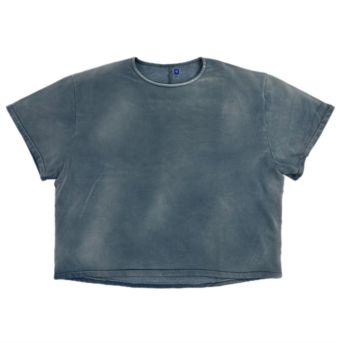 Balenciaga × Gap × Yeezy Yeezy Gap Fleece Yoke Tee Bluestone Size US XXS / EU 40 - 1 Thumbnail