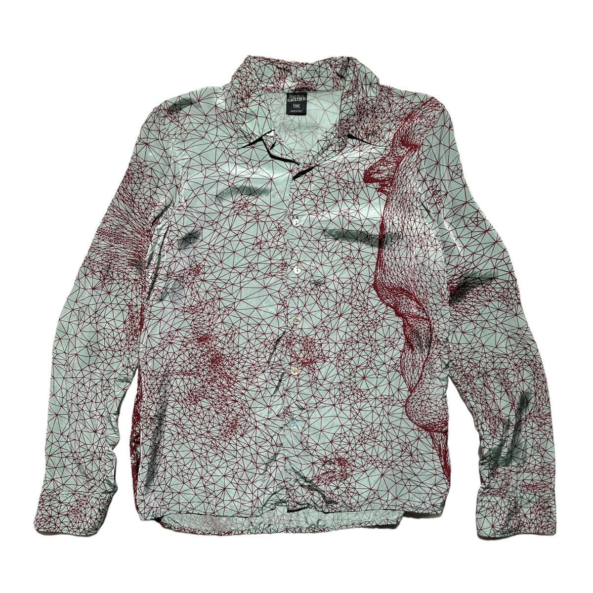 Jean Paul Gaultier 2001 Face dotted Constellation Illusion shirt Size US S / EU 44-46 / 1 - 1 Thumbnail