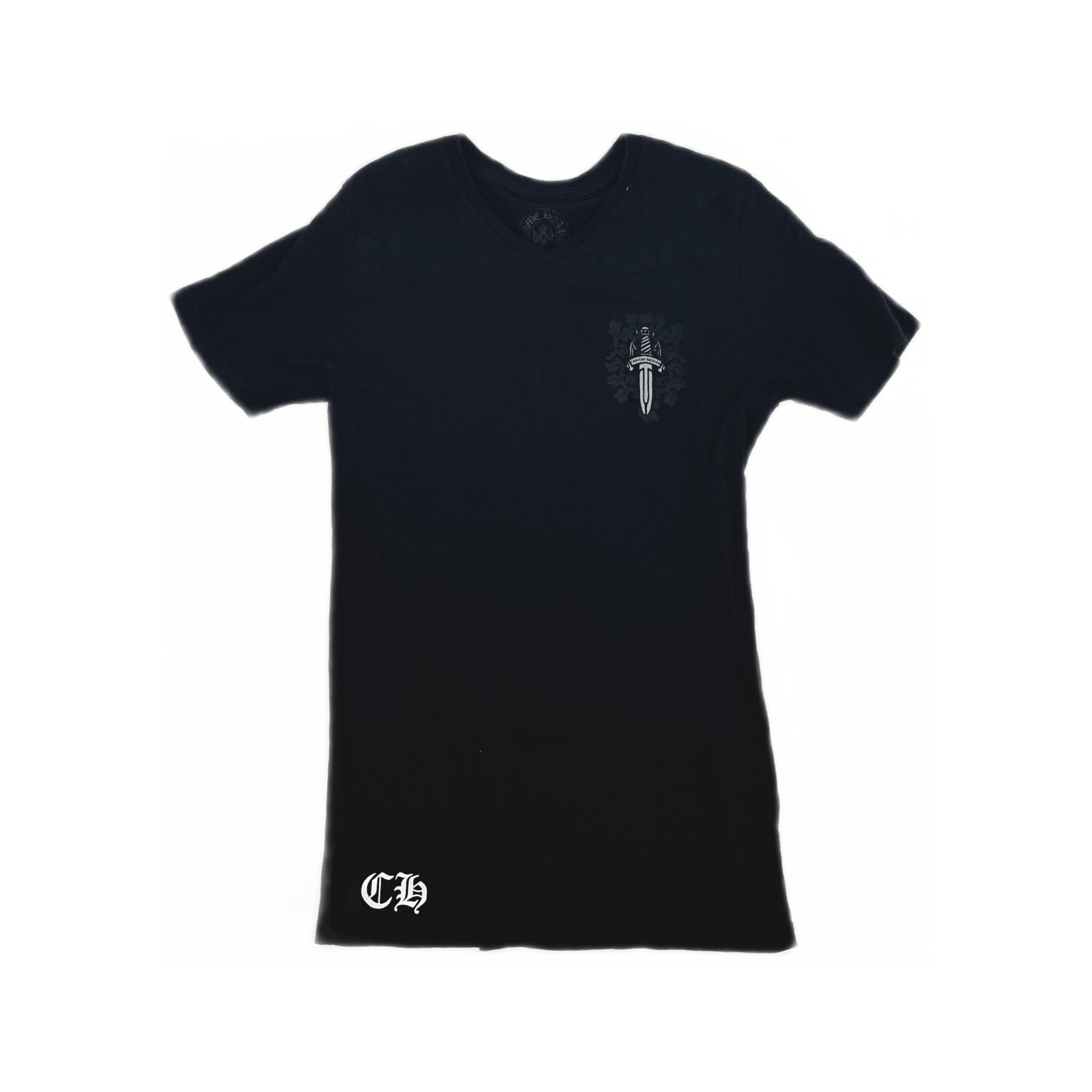 Chrome Hearts Chrome Hearts Gray V-Neck Short Sleeve T-Shirt | Grailed