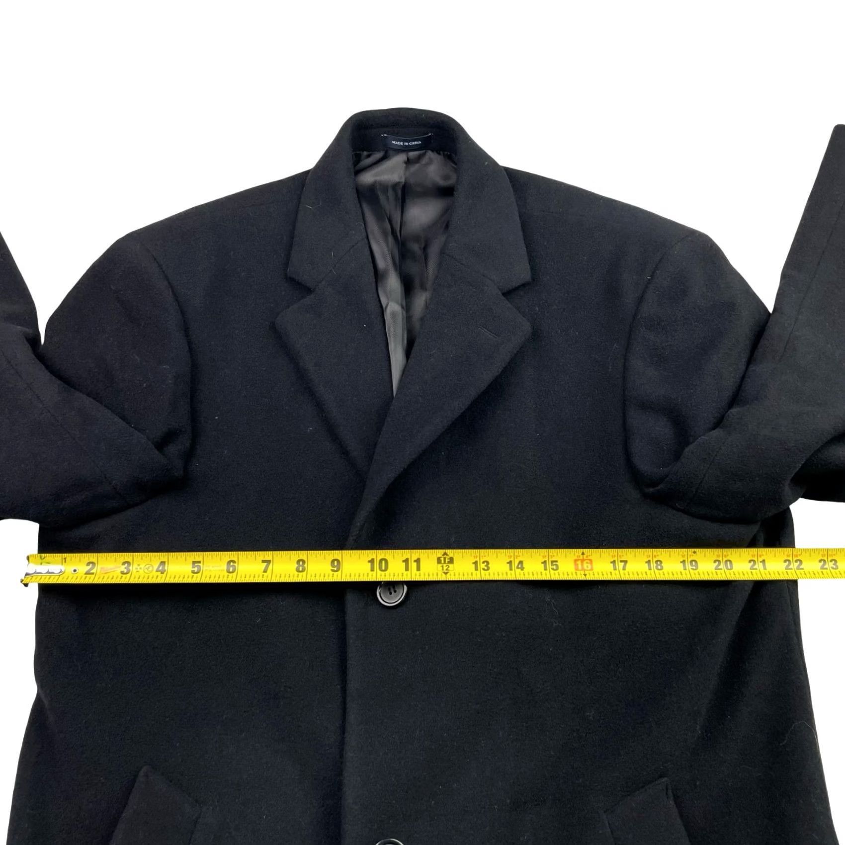 Chaps Chaps Ralph Lauren Men’s Wool Blend Trench Coat Black 38R Size US XXS / EU 40 - 8 Thumbnail