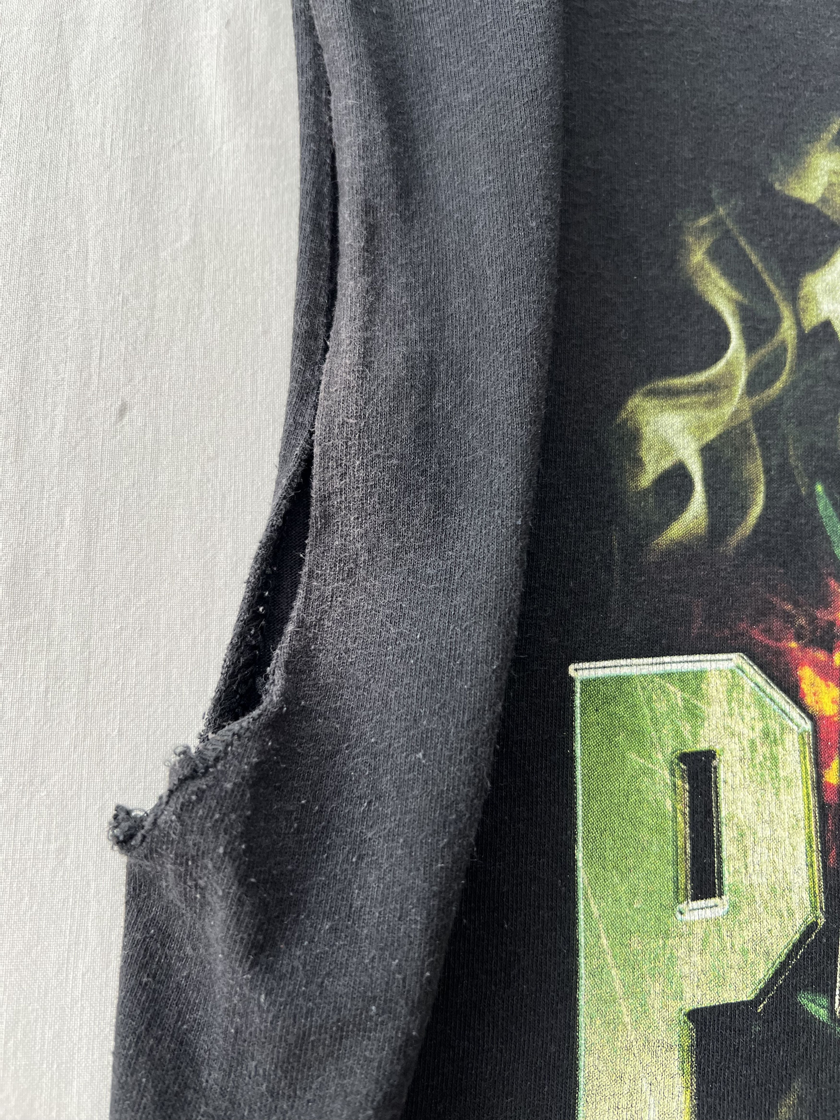 Band Tees Vintage 2002 Pantera Marijuana Skull & Weed Black Sleeveless Size US L / EU 52-54 / 3 - 10 Thumbnail