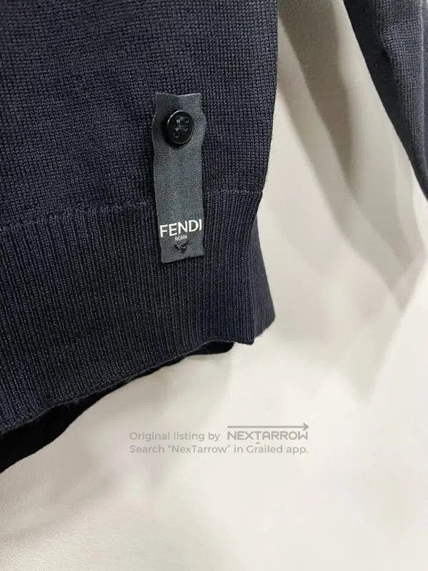 Other Fendi Men's Black Wool Crewneck Sweater . Size US S / EU 44-46 / 1 - 4 Thumbnail