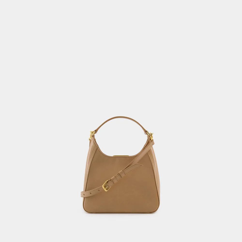 Balenciaga o1mt1gz0325 Size: OS / BB Soft Small Hobo Bag in Beige Size ONE SIZE - 3 Thumbnail