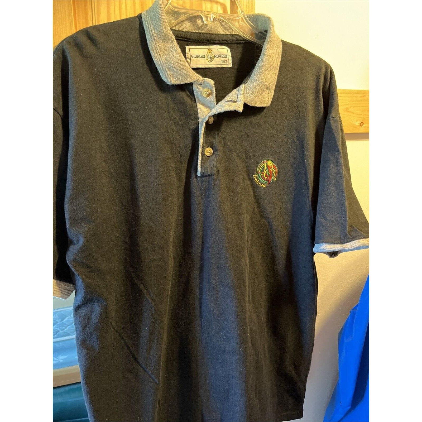 Other Giorgio Roveri Vintage Mens Polo Shirt XL Black Short Sleeve Size US XL / EU 56 / 4 - 2 Thumbnail