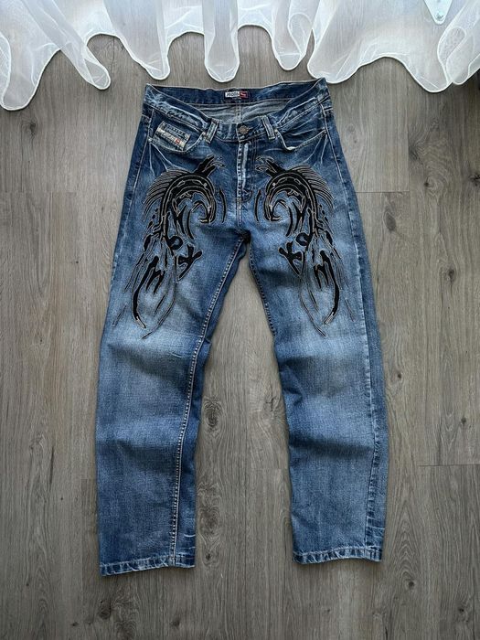 Vintage Vintage Ed Hardy Christian Audigier Denim Style Pants