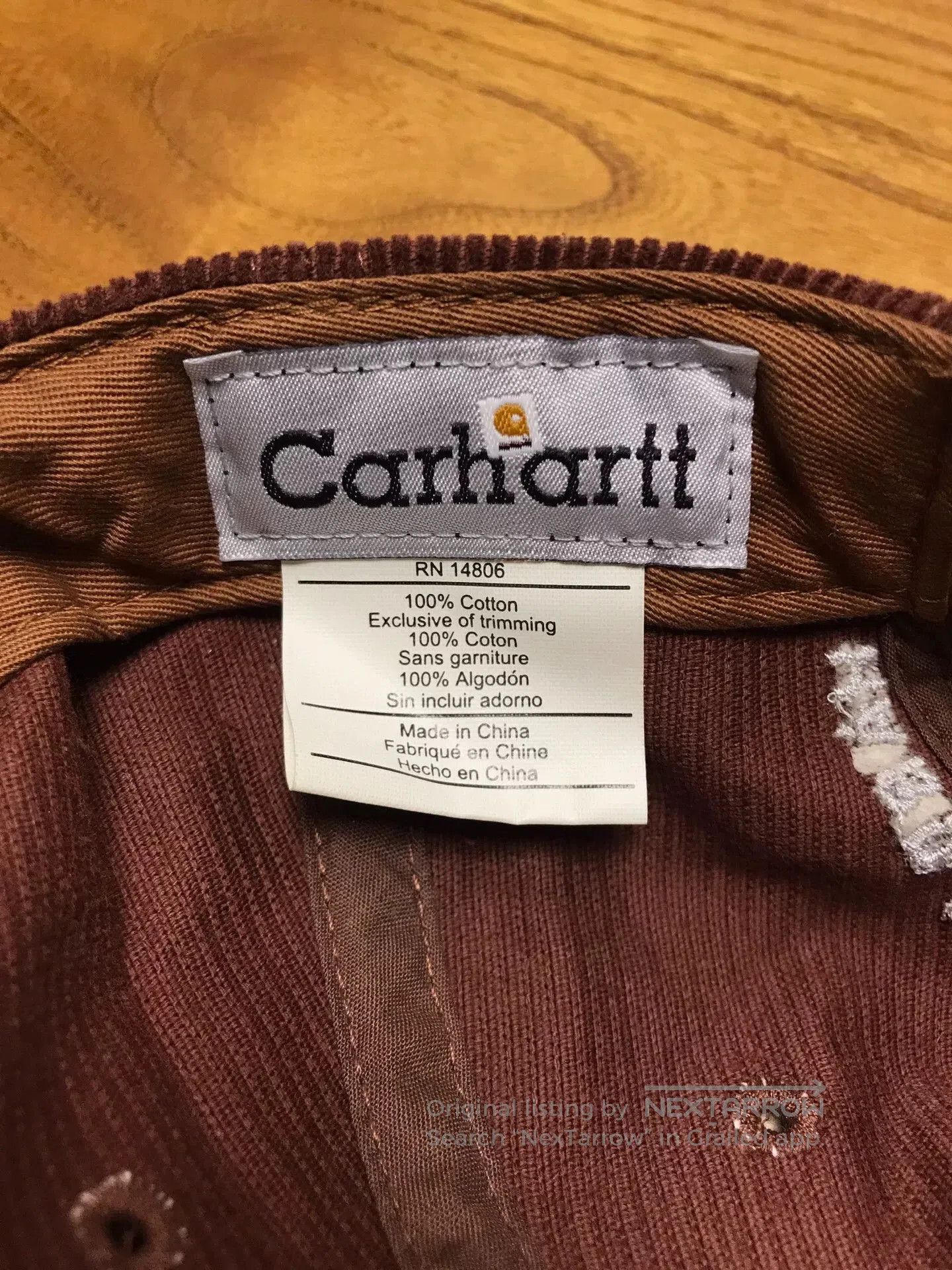 Carhartt Carhartt A162 BRW Corduroy Baseball Cap. Size ONE SIZE - 8 Thumbnail