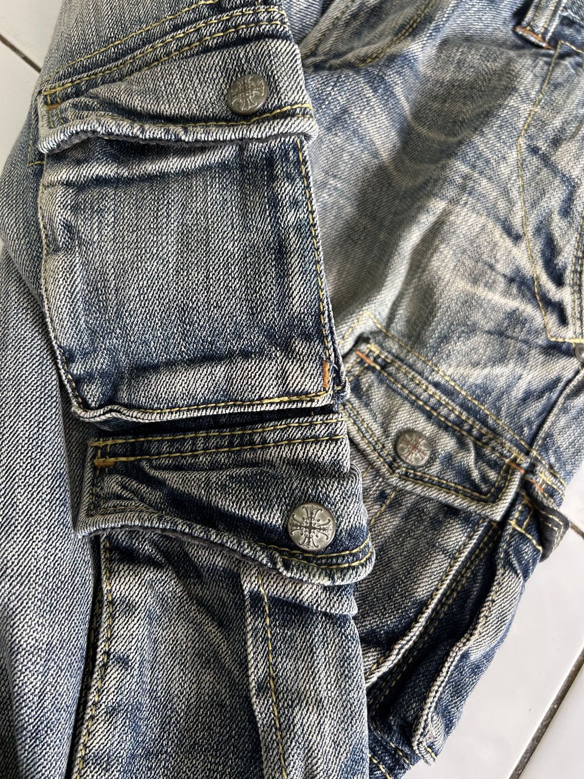 Nicole Club × Vintage NICOLE CLUB FOR MEN Japanese Pocket Utility Cargo Jeans Size US 30 / EU 46 - 12 Thumbnail