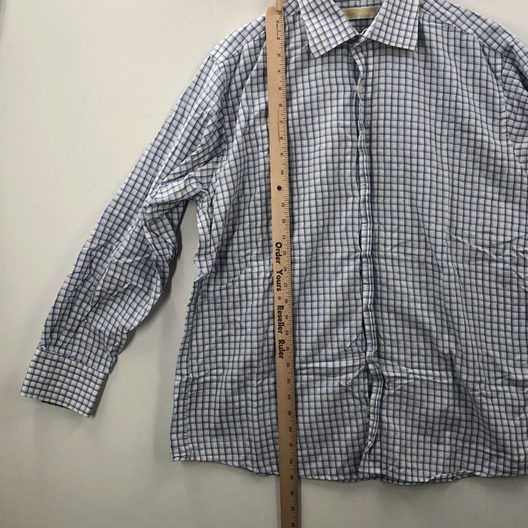 Michael Kors Michael Kors Multicolor Long Sleeve Button-Up Shirt Mens 16.5 Regular Cotton Check 46 in Chest Size US L / EU 52-54 / 3 - 7 Thumbnail