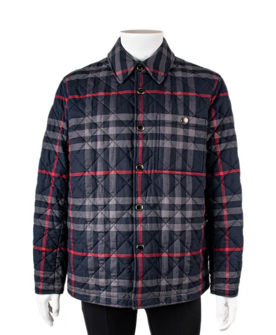 Burberry Burberry Quilted Overshirt Jacket Size US L / EU 52-54 / 3 - 1 Thumbnail