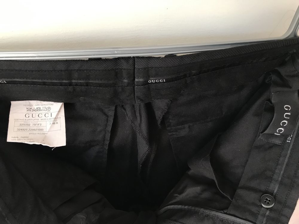 Gucci Gucci GG Logo Wool Pants Straight fit Size US 30 / EU 46 - 2 Thumbnail